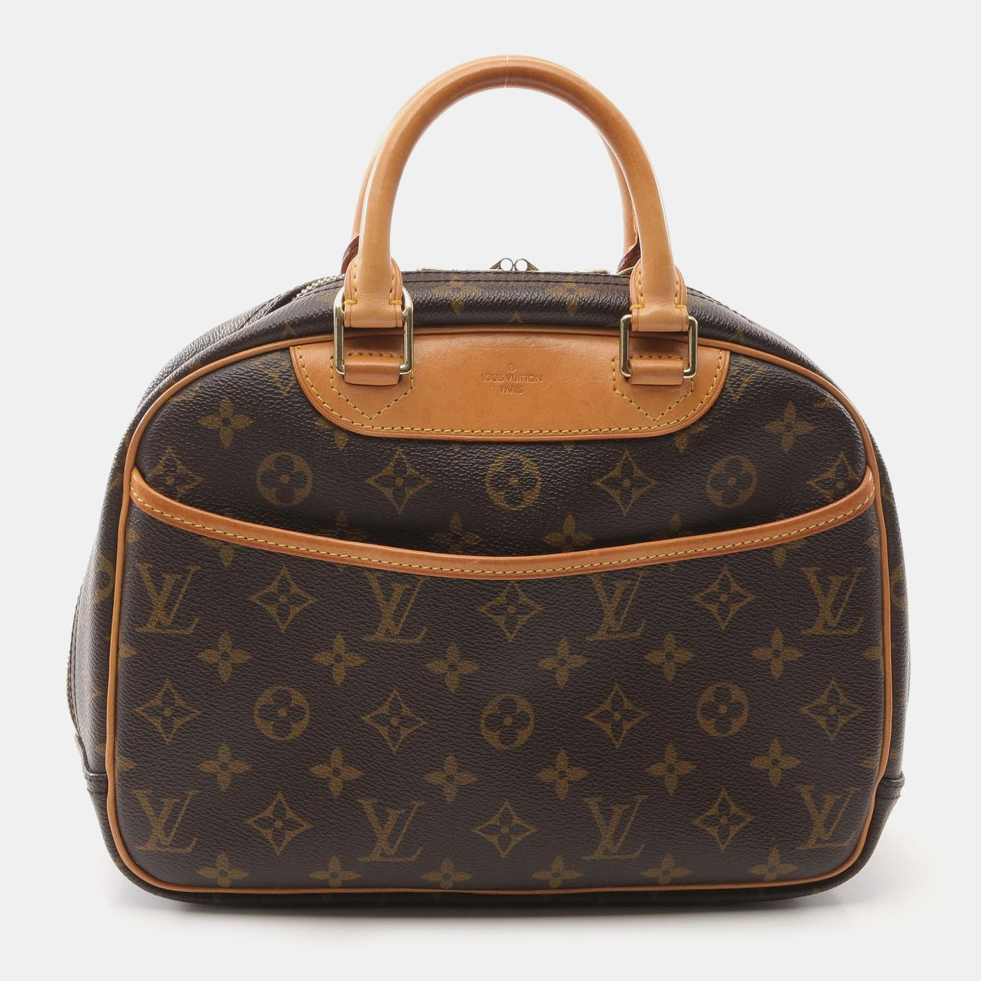 

Louis Vuitton Trouville Hand Bag Monogram Canvas Leather Brown