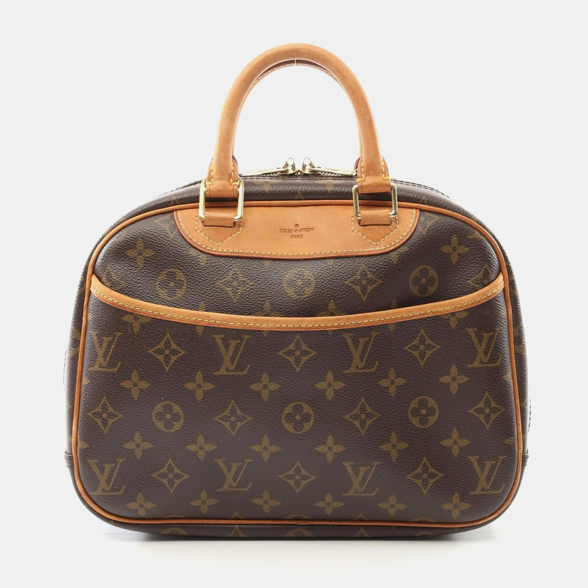

Louis Vuitton Trouville Hand Bag Monogram Leather Brown