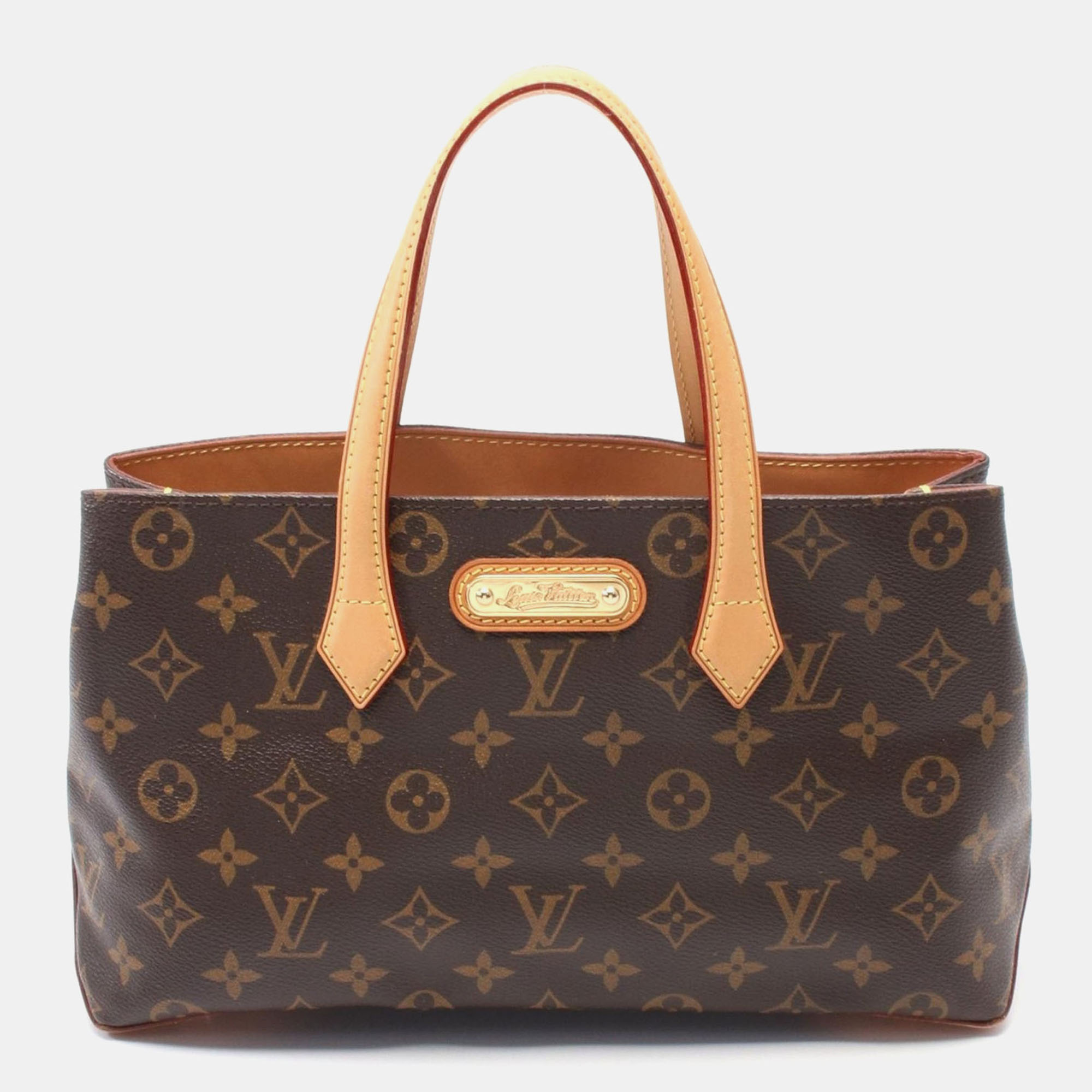 

Louis Vuitton Wilsher Pm Hand Bag Monogram Leather Brown Lv