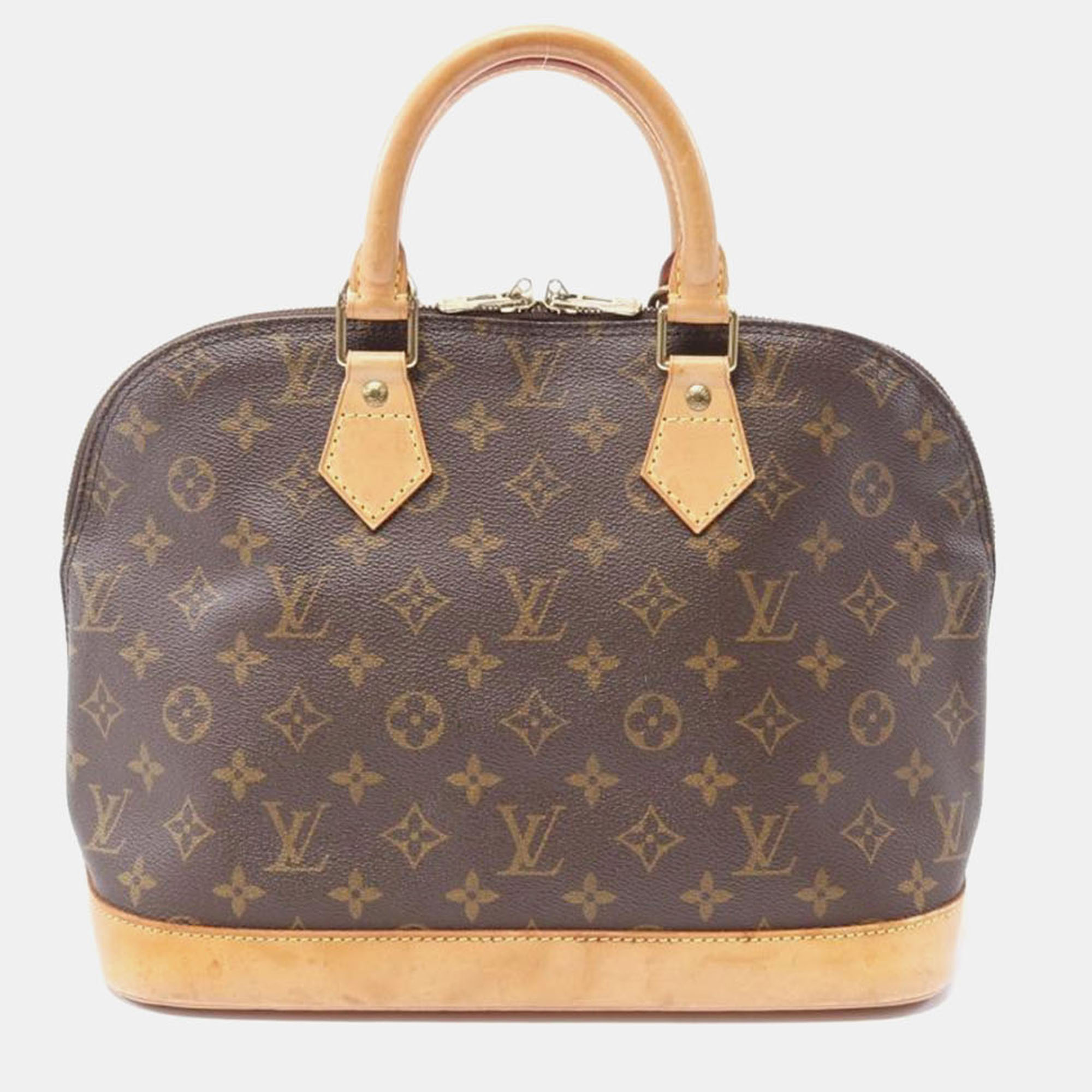 

Louis Vuitton Alma Hand Zipped Bag Monogram Canvas Brown Lv