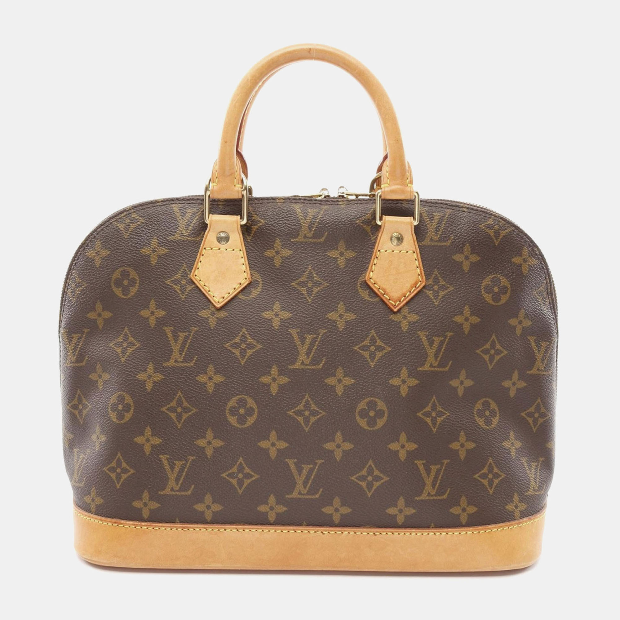 

Louis Vuitton Alma Pm Handbag Monogram Canvas Leather Brown