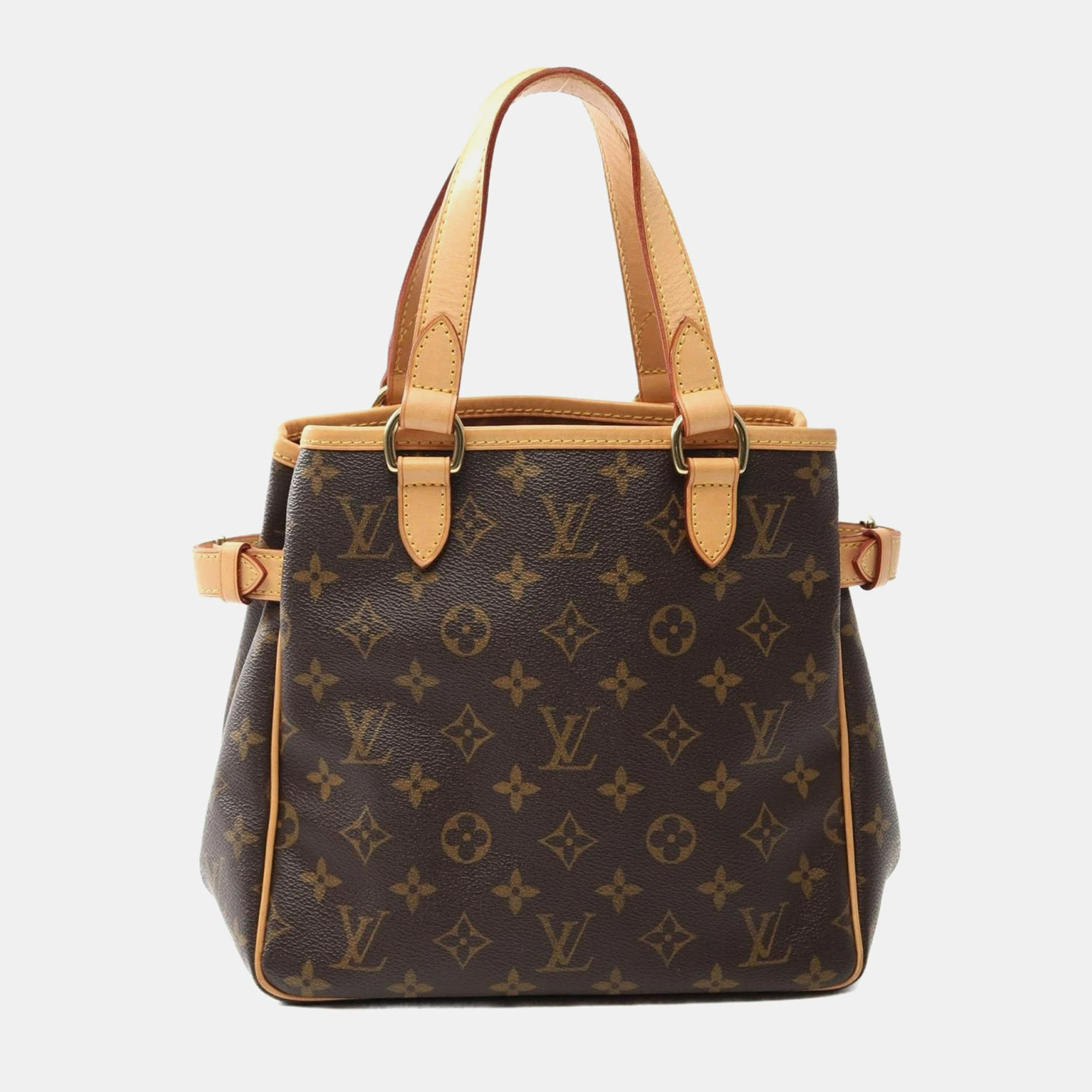 

Louis Vuitton Batignolles Hand Tote Bag Monogram Leather Brown Lv