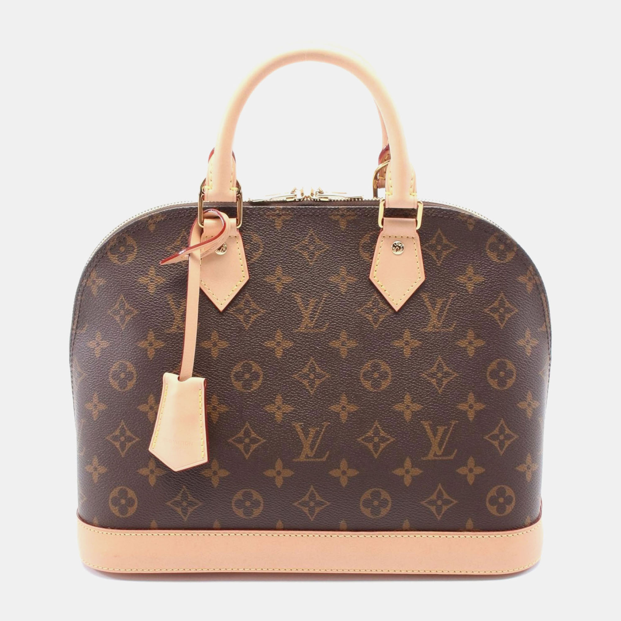 

Louis Vuitton Alma Hand Bag Monogram Leather Brown Lv