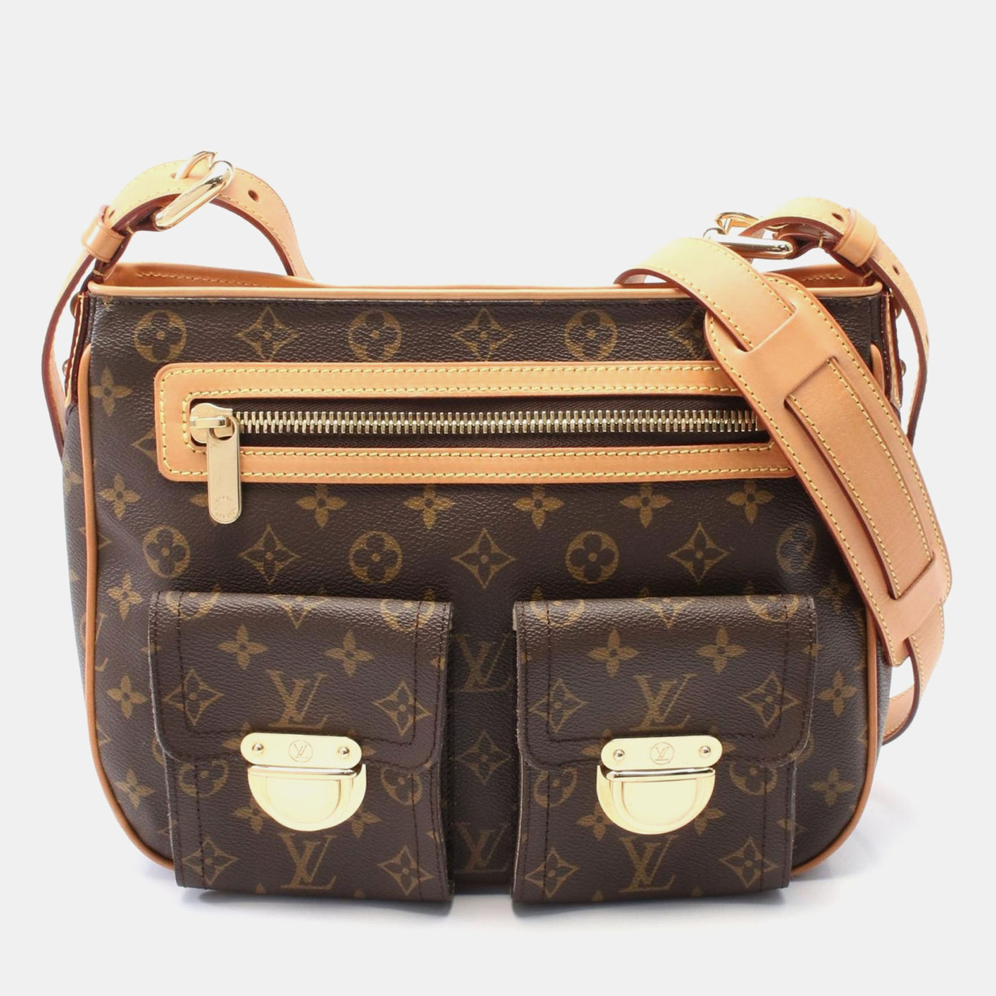 

Louis Vuitton Hudson Gm Shoulder Crossbody Bag Monogram Leather Brown