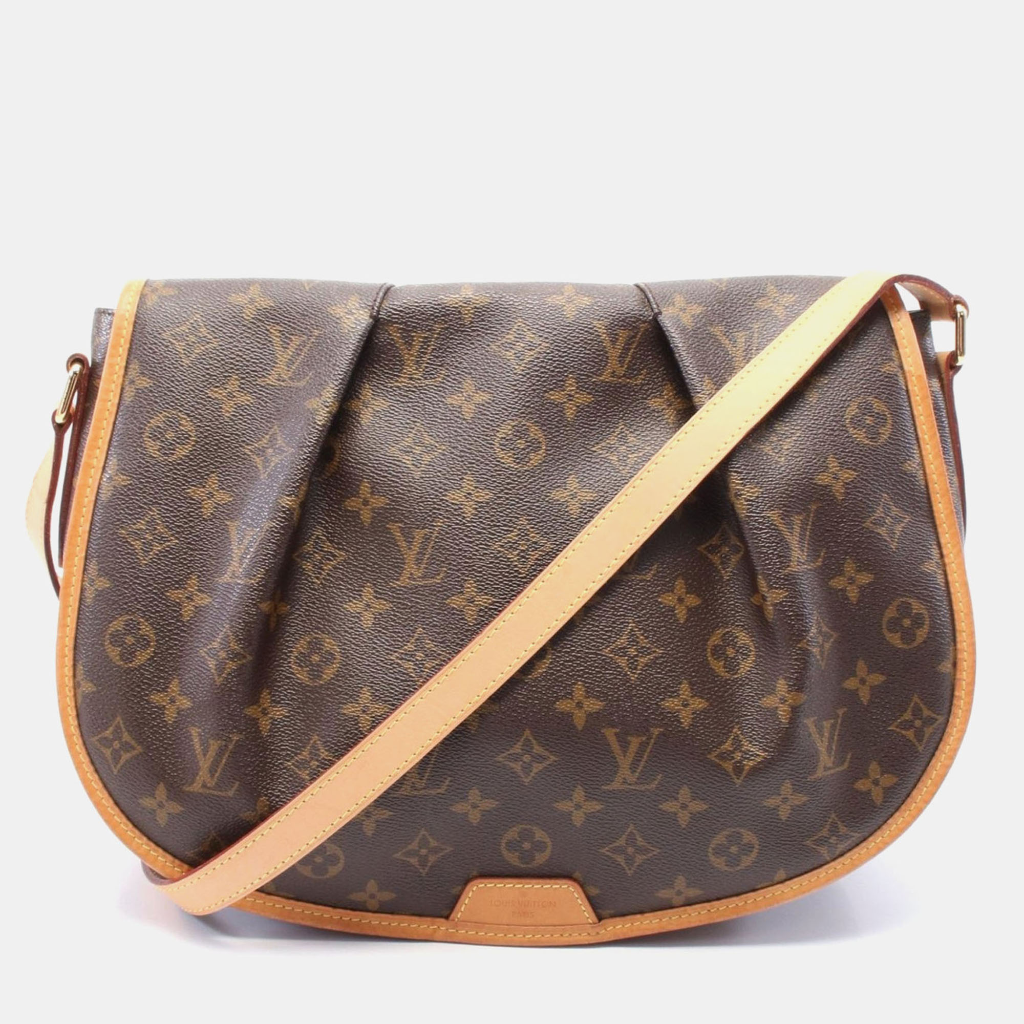 

Louis Vuitton Menilmontant Mm Shoulder Crossbody Bag Monogram Leather Lv, Brown
