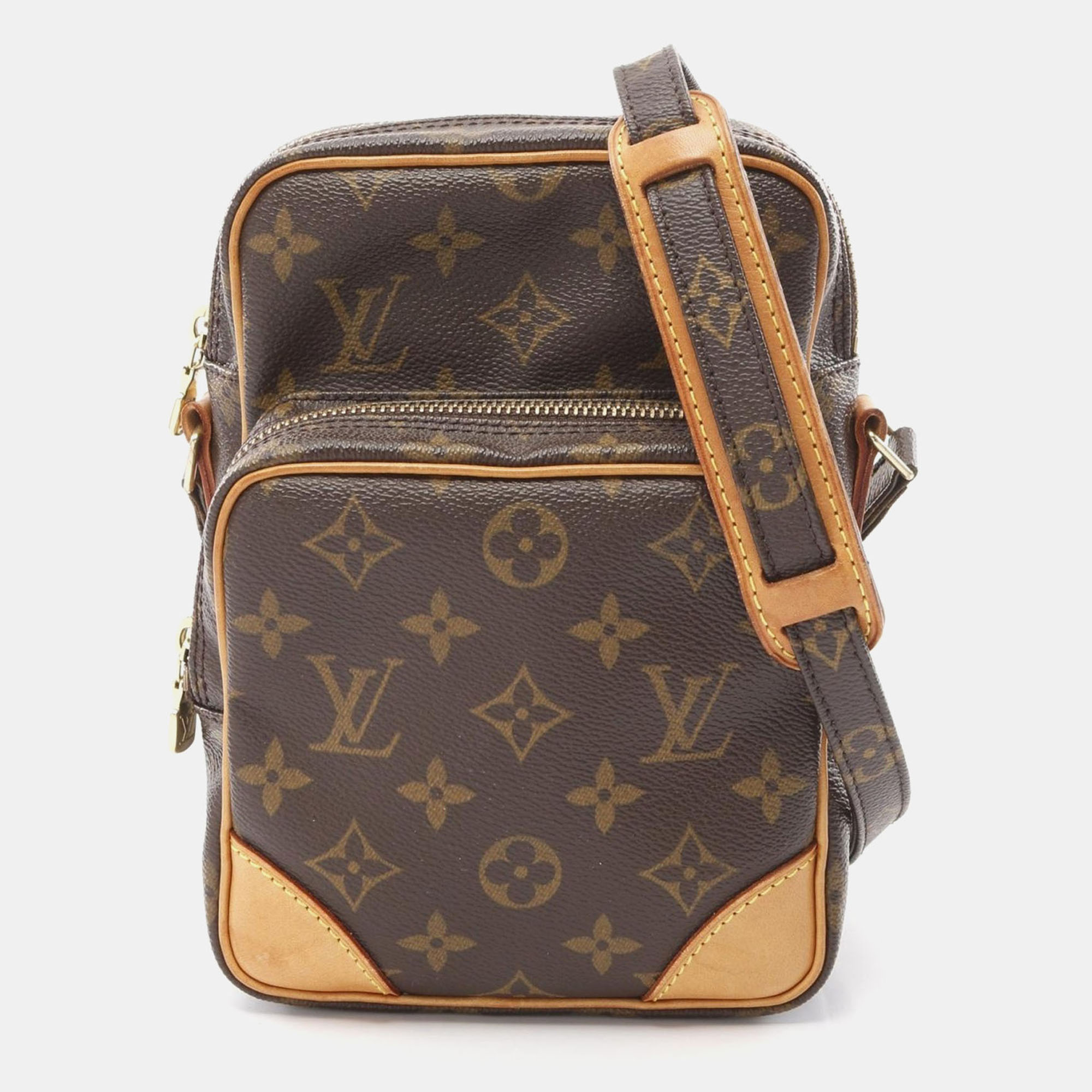 

Louis Vuitton Amazon Shoulder Crossbody Bag Monogram Leather Brown