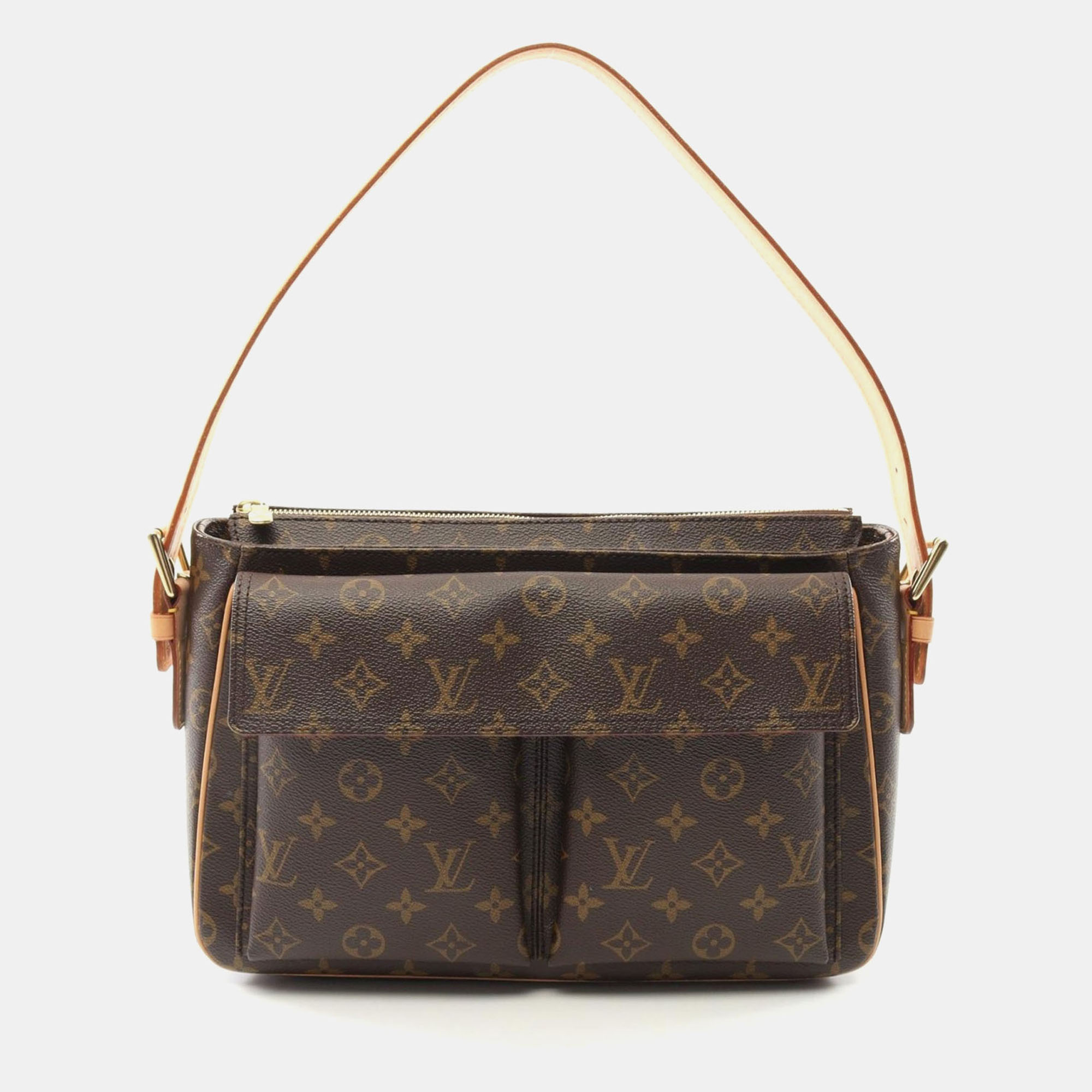 

Louis Vuitton Vivacite Gm Shoulder Bag Monogram Leather Brown Lv