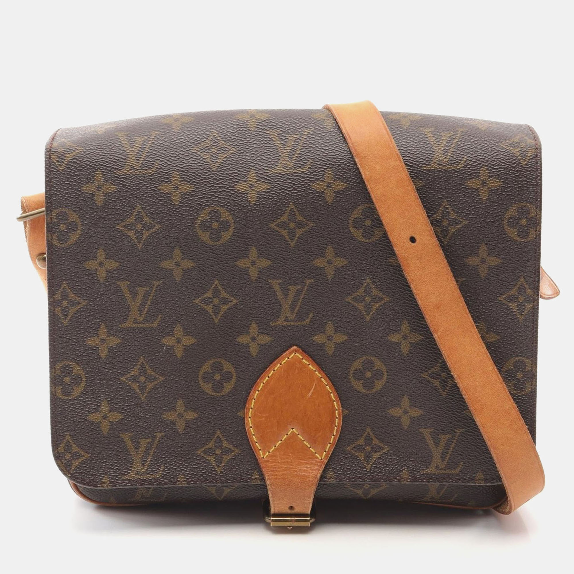 

Louis Vuitton Cartouchiere Gm Shoulder Crossbody Bag Monogram Leather Lv, Brown
