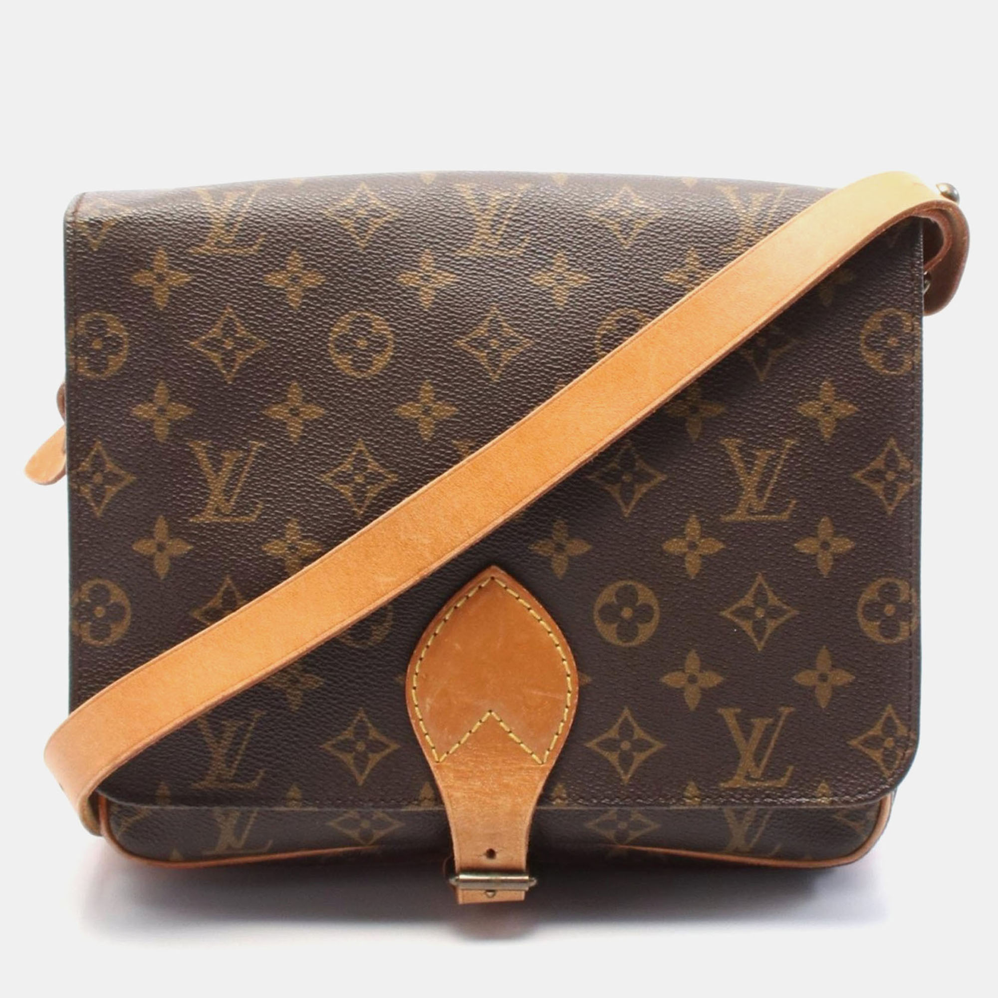 

Louis Vuitton Cartouchiere Gm Shoulder Bag Monogram Canvas Brown Lv