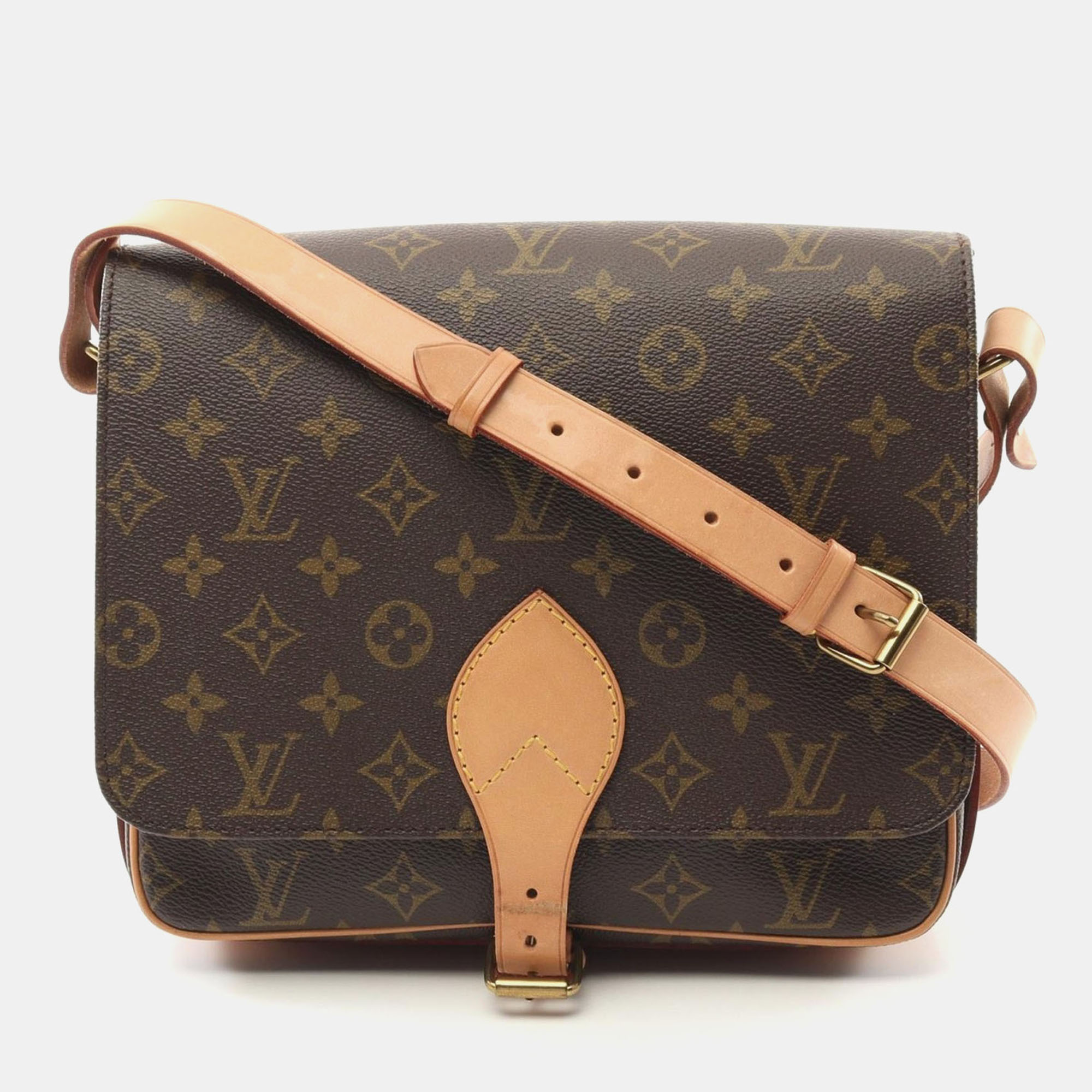 

Louis Vuitton Cartouchiere Gm Shoulder Crossbody Bag Monogram Leather Lv, Brown