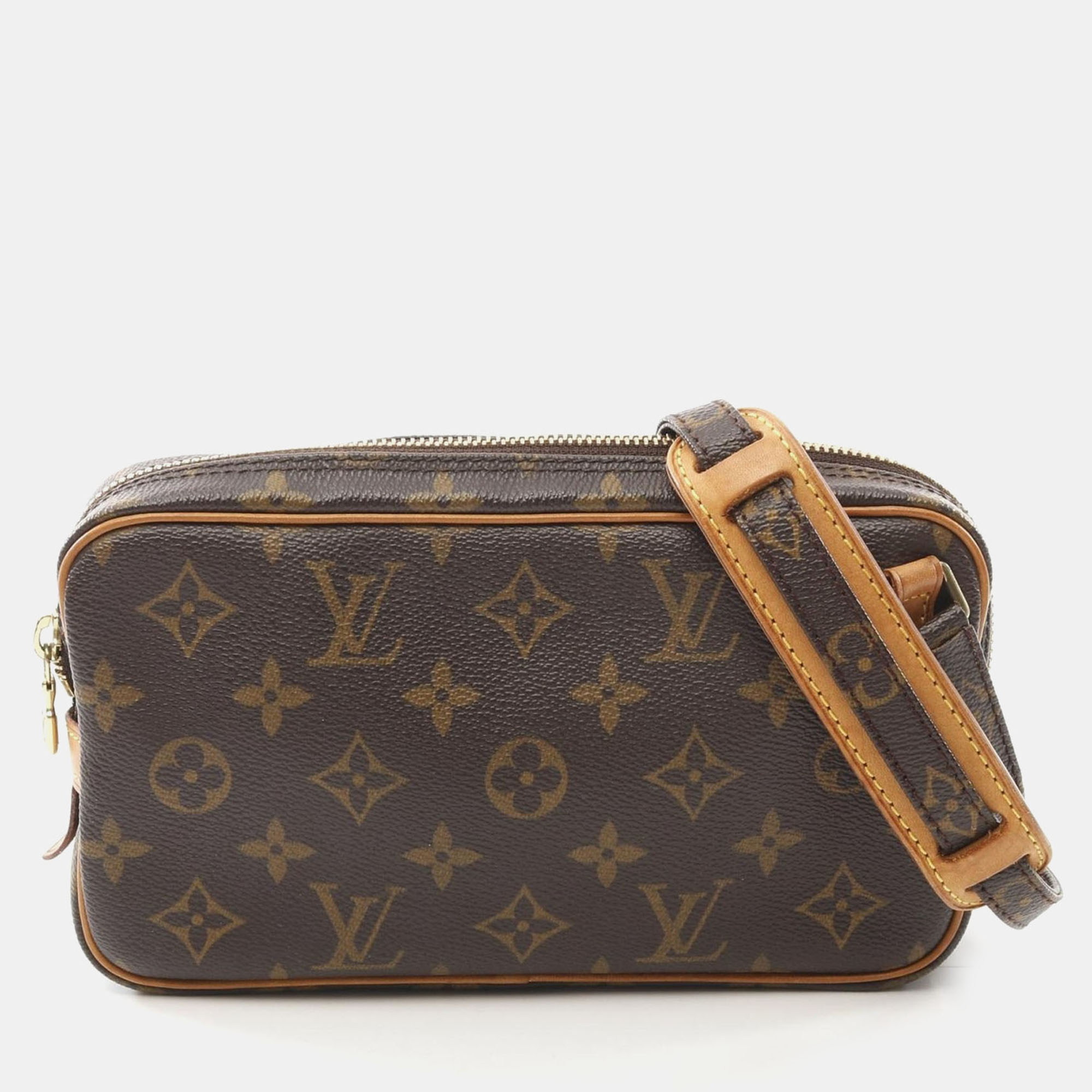 

Louis Vuitton Marley Bandouliere Shoulder Crossbody Bag Monogram Leather, Brown