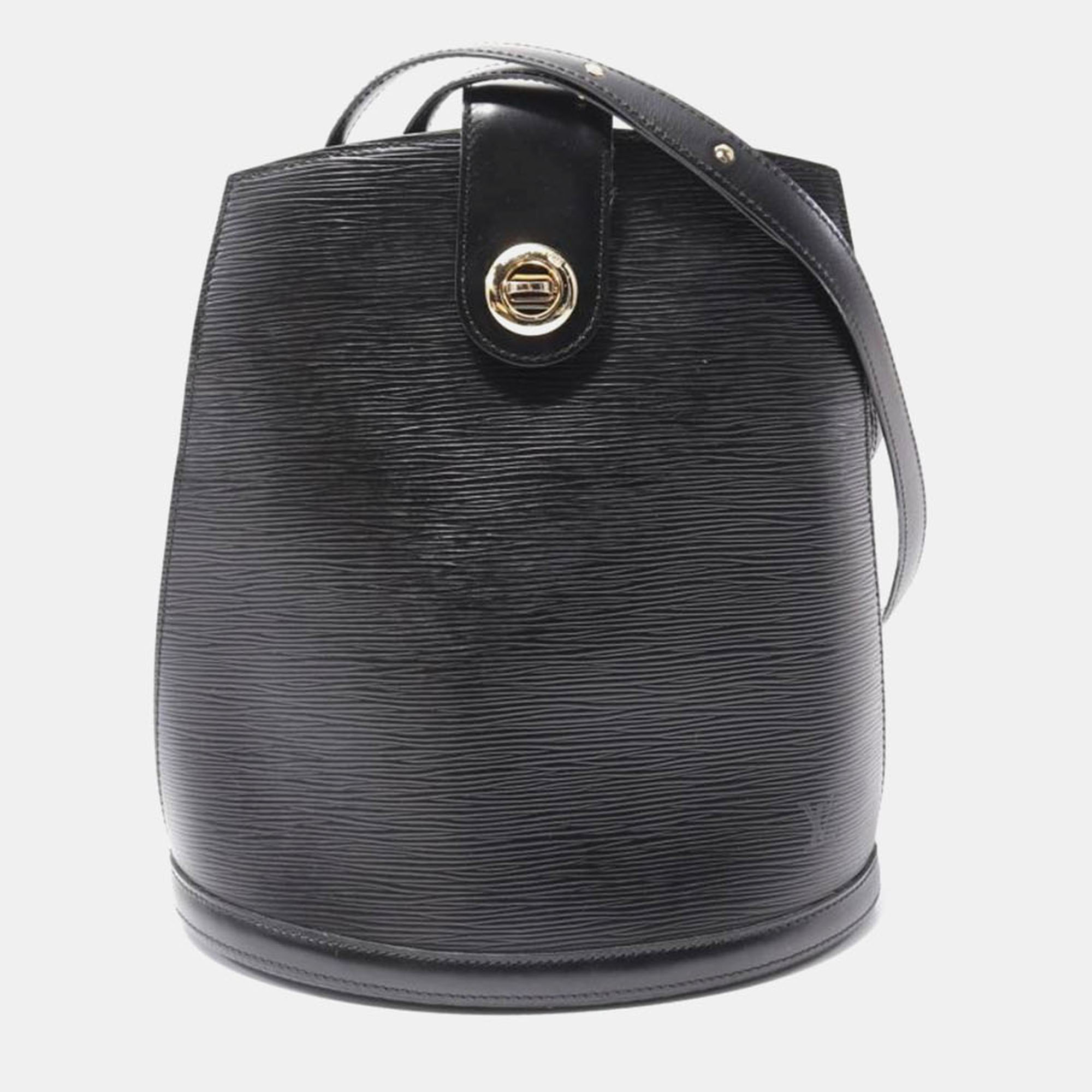 

Louis Vuitton Cluny Shoulder Bag Epi Leather Black Noir Lv