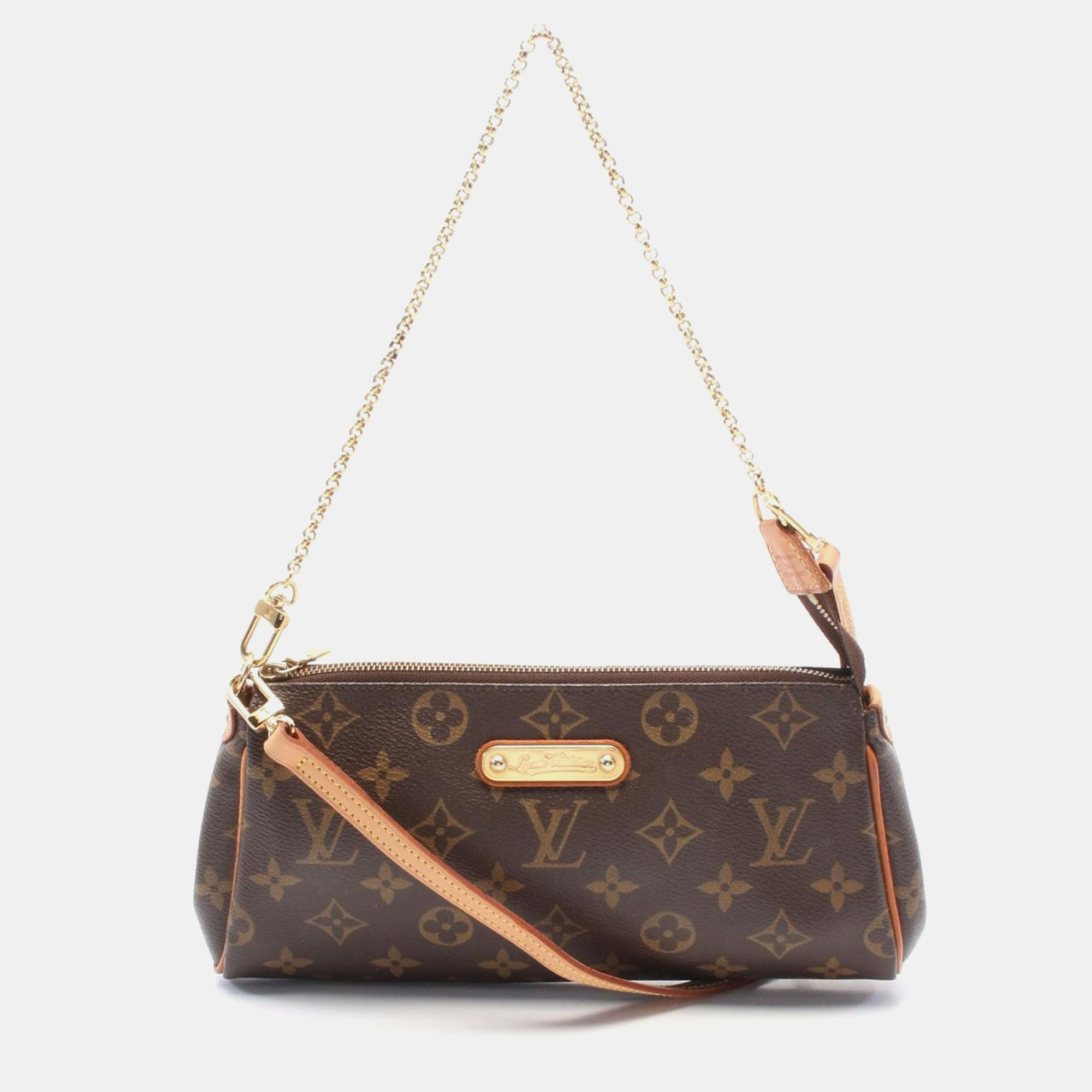 

Louis Vuitton Eva 2Way Chain Shoulder Bag Monogram Leather Brown Lv