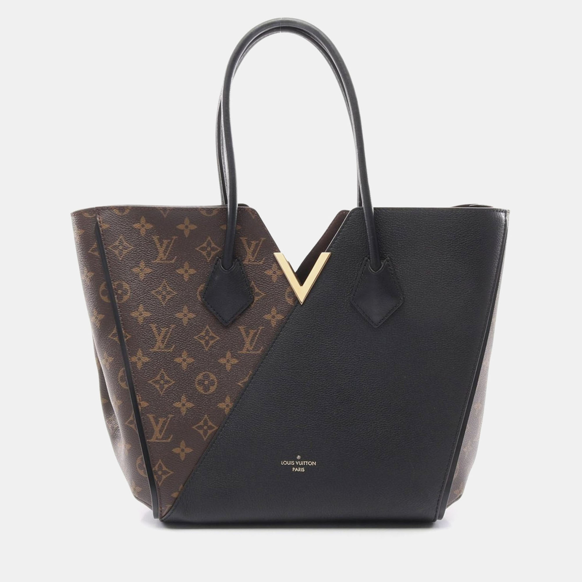 

Louis Vuitton Kimono Mm Tote Bag Monogram Brown Black Lv