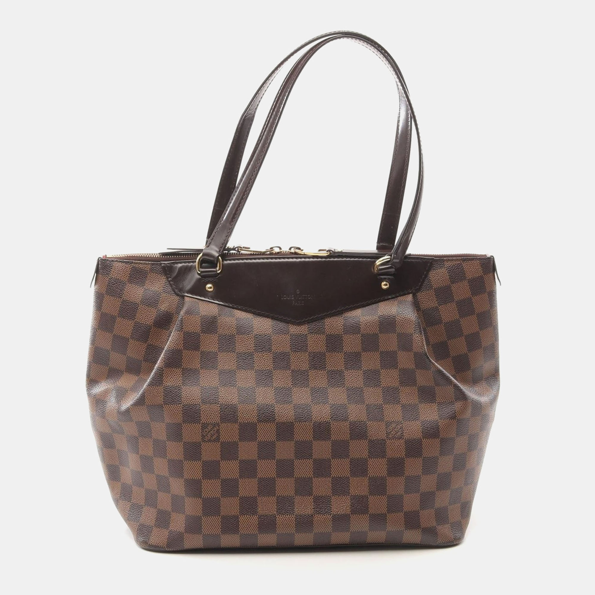 

Louis Vuitton Westminster Gm Tote Shoulder Bag Damier Leather Brown Lv
