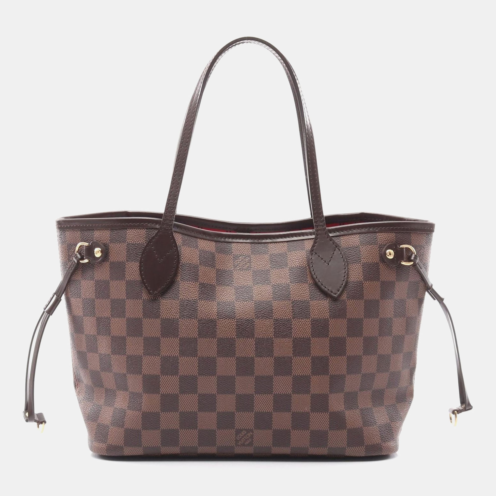 

Louis Vuitton Neverfull Pm Tote Bag Damier Canvas Brown Ebene