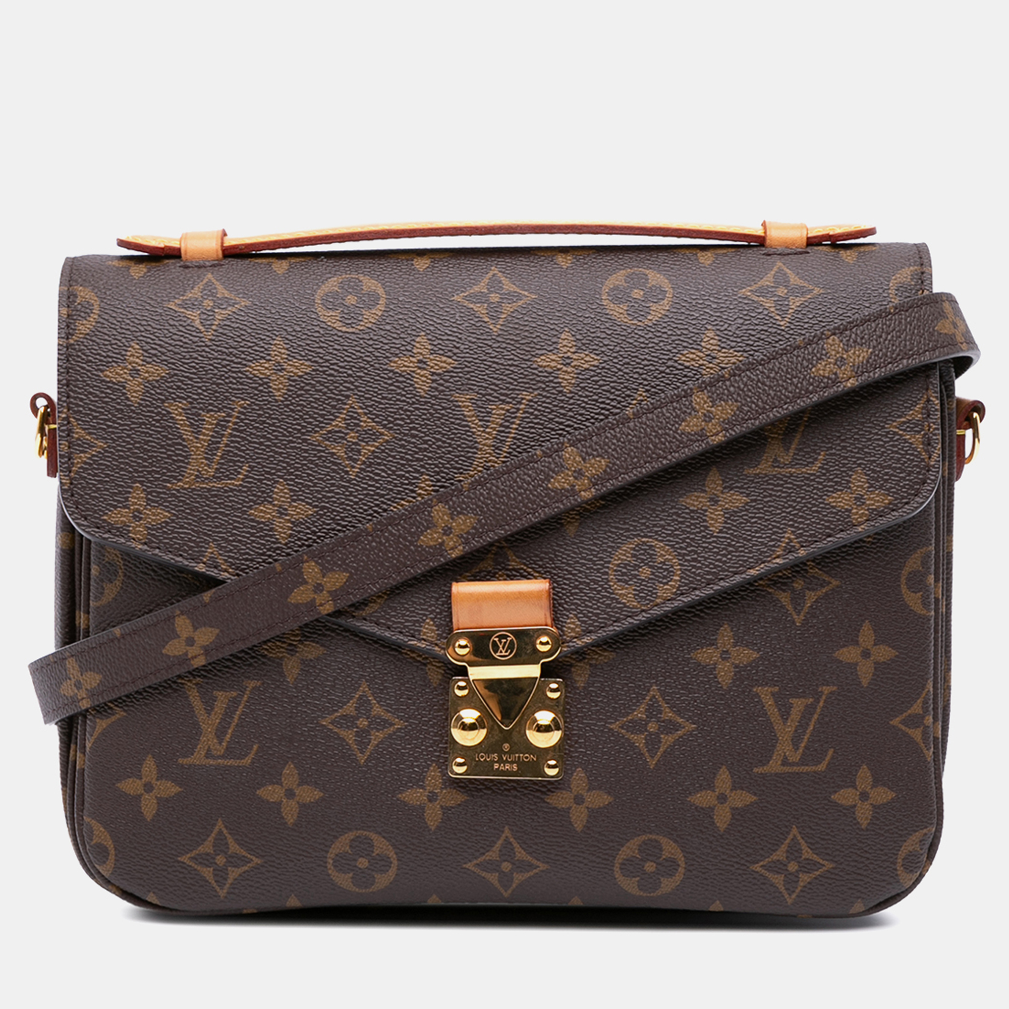 

Louis Vuitton Brown Monogram Pochette Metis