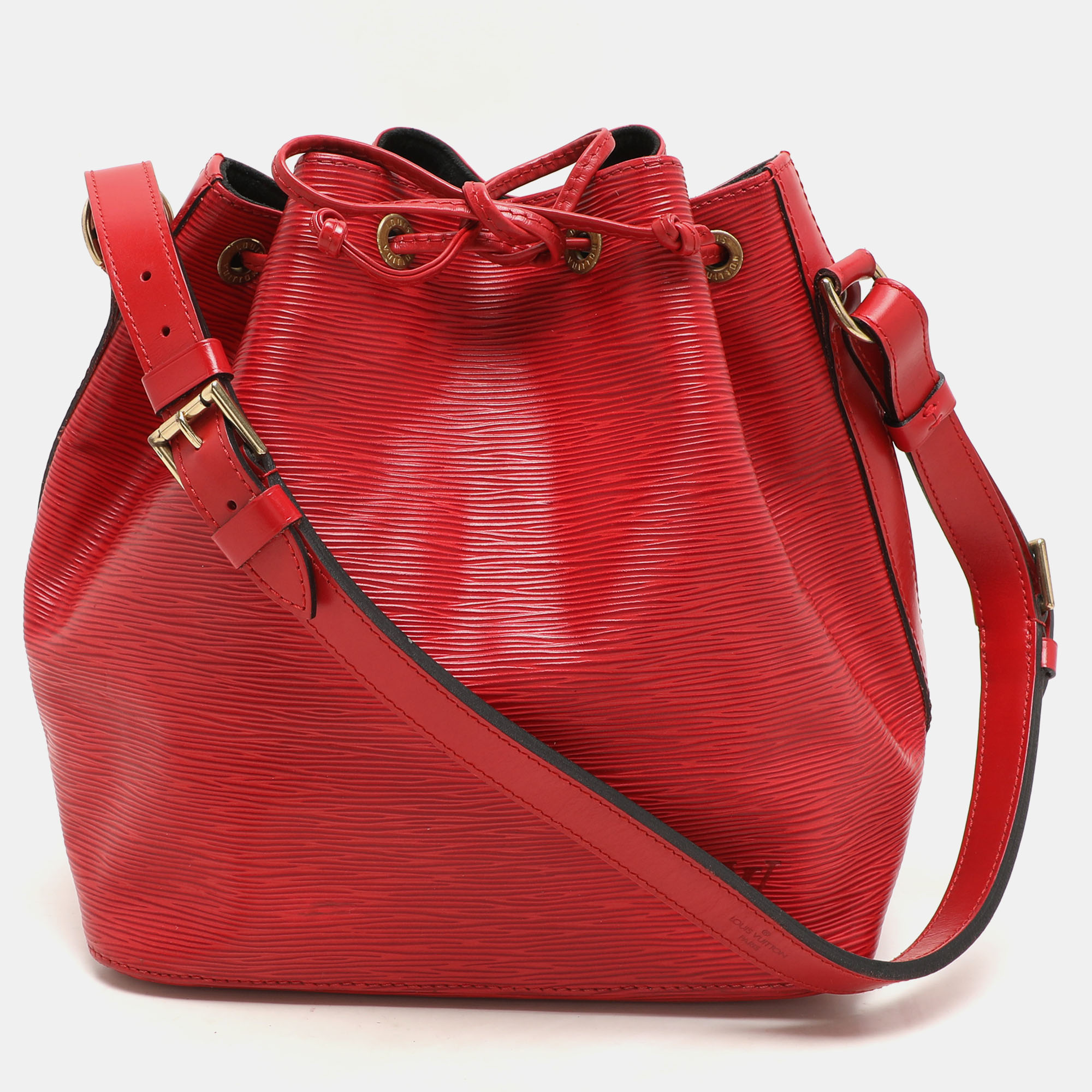 

Louis Vuitton Red Epi Leather Petit Noe Bag