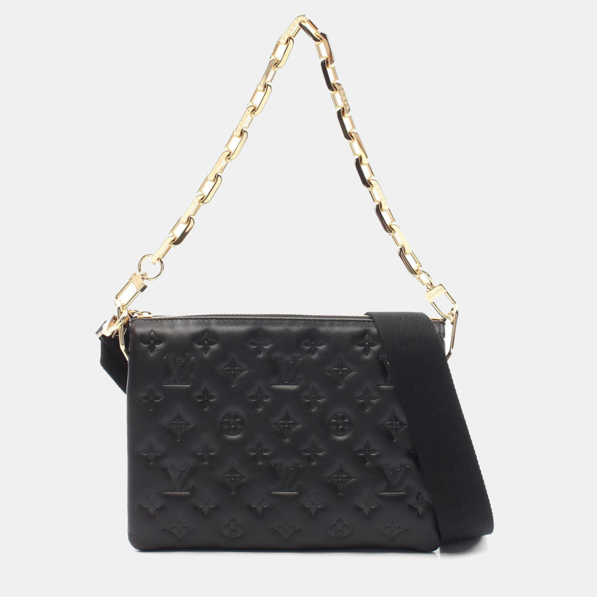 

Louis Vuitton Coussin Pm Shoulder Bag Leather Monogram Black