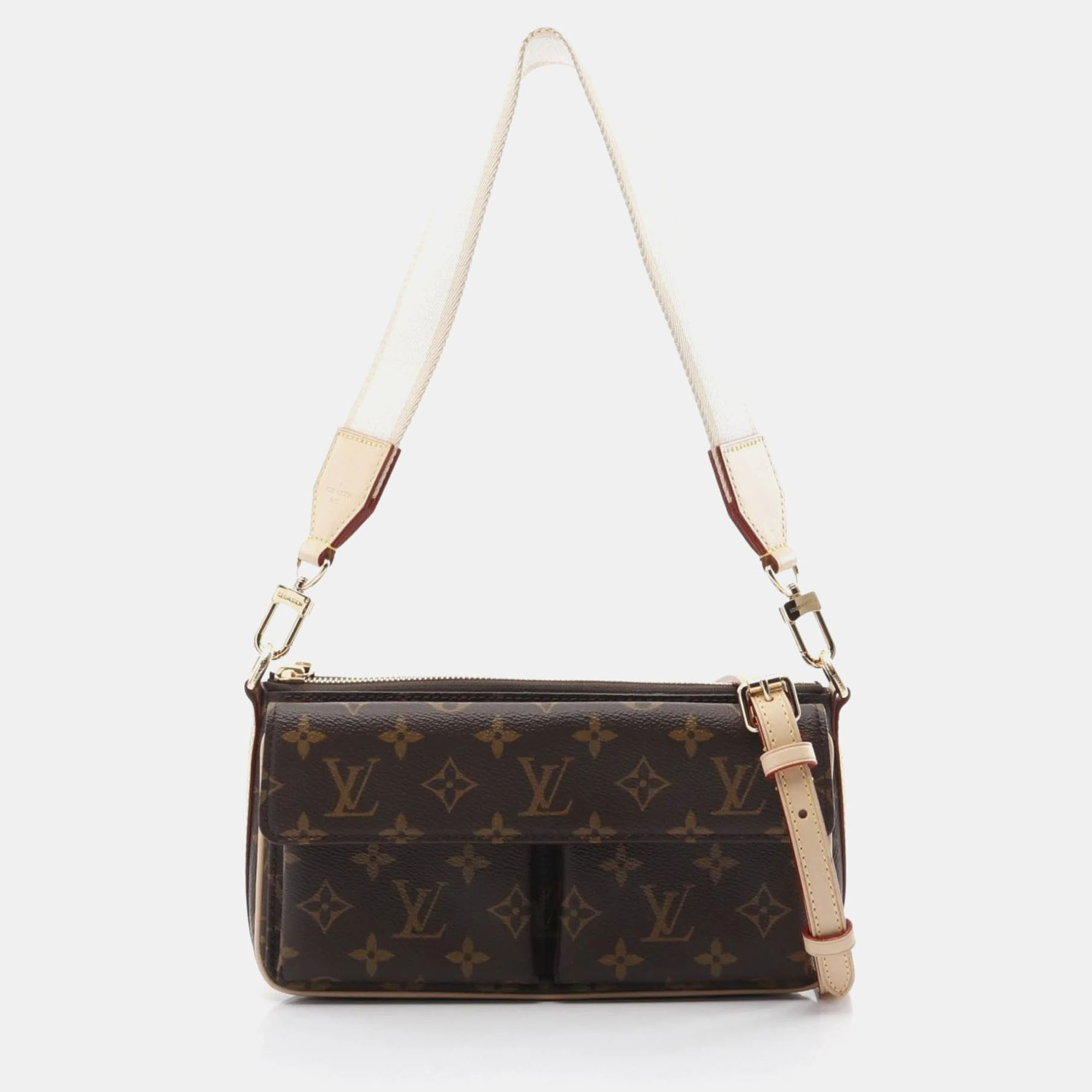 

Louis Vuitton Brown Coated Canvas Vivacite Shoulder Bag