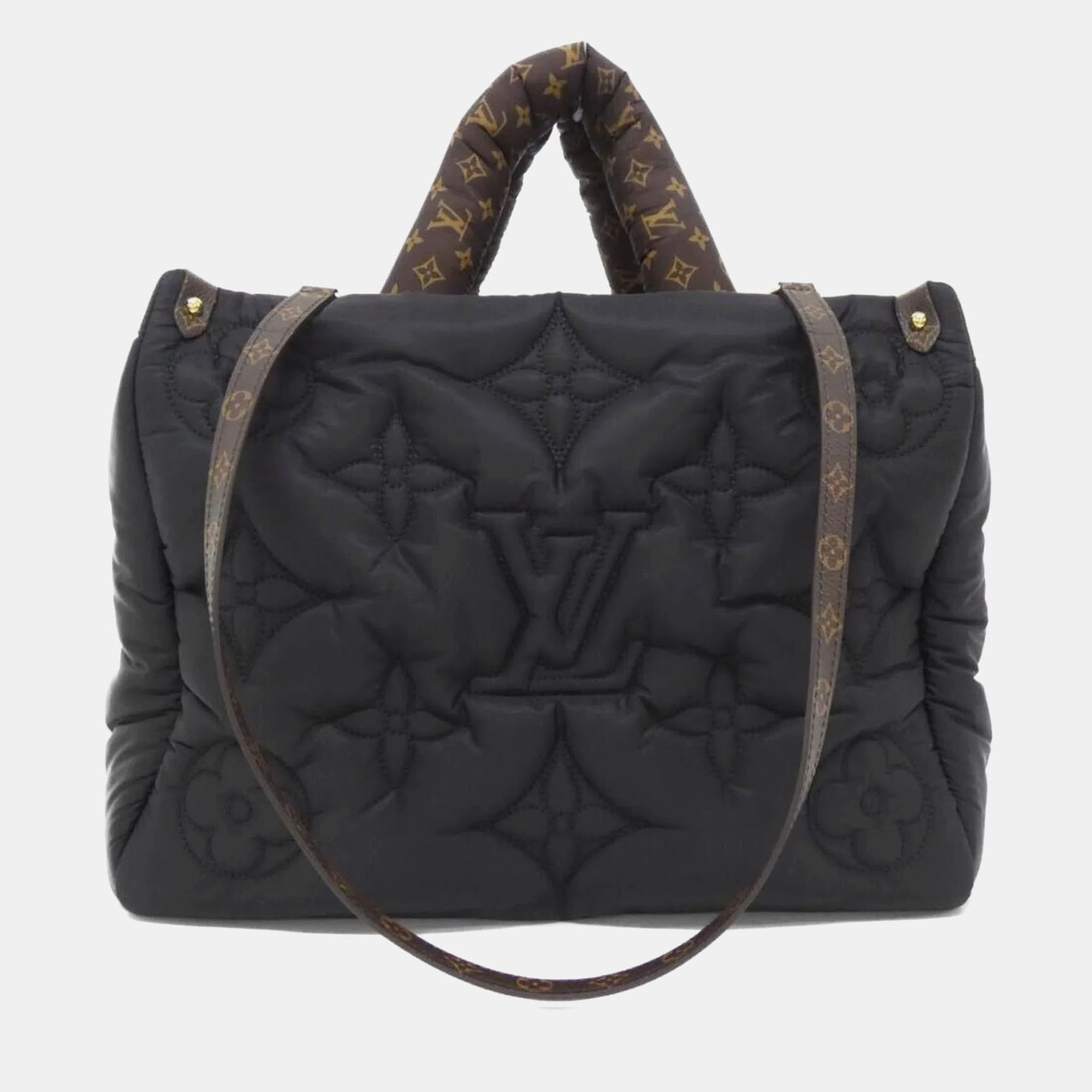 

Louis Vuitton Monogram (Lv Pillow) On The Go Mm Handbag, Black