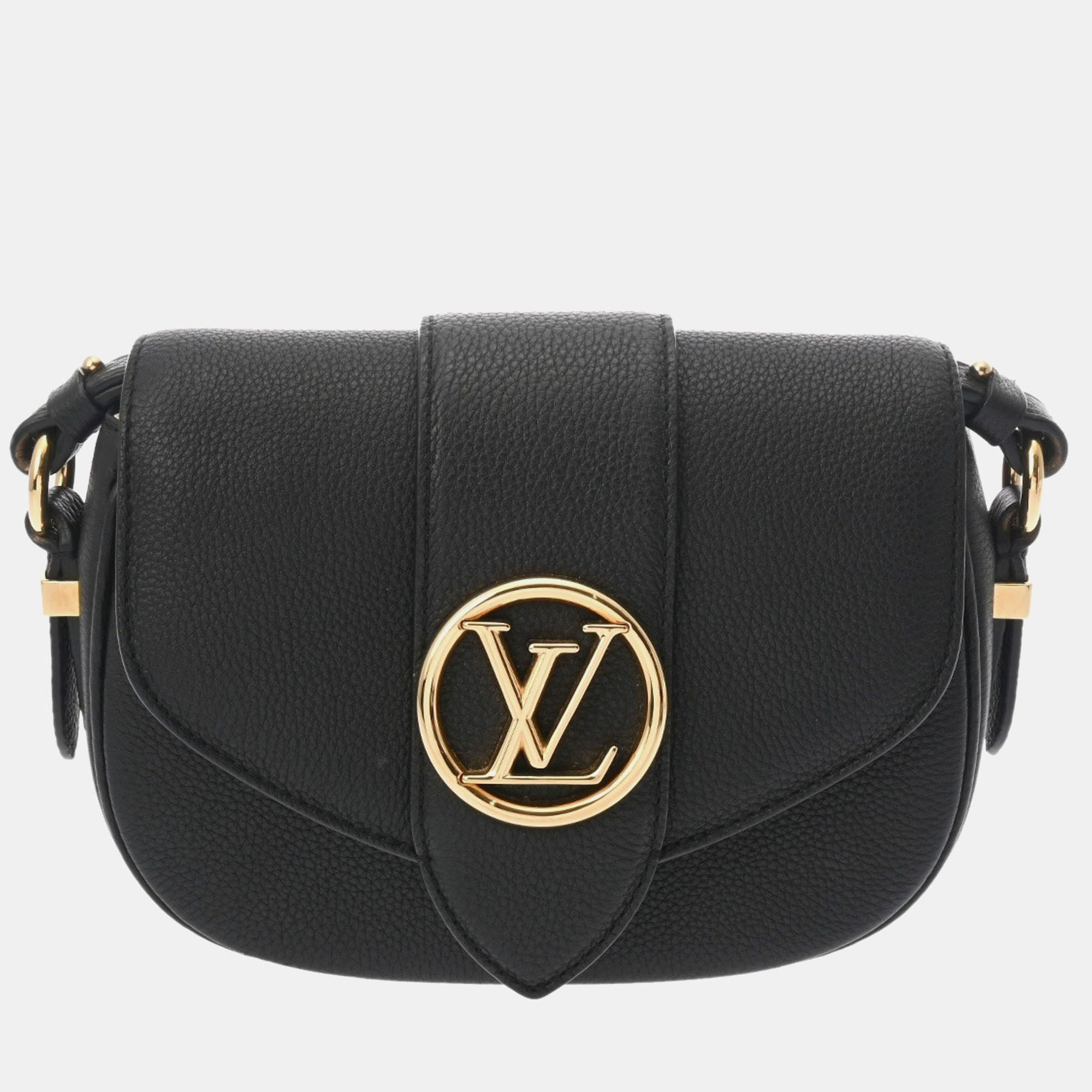 

Louis Vuitton Lv Pont Neuf Soft Pm Noir Leather Shoulder Bag, Black