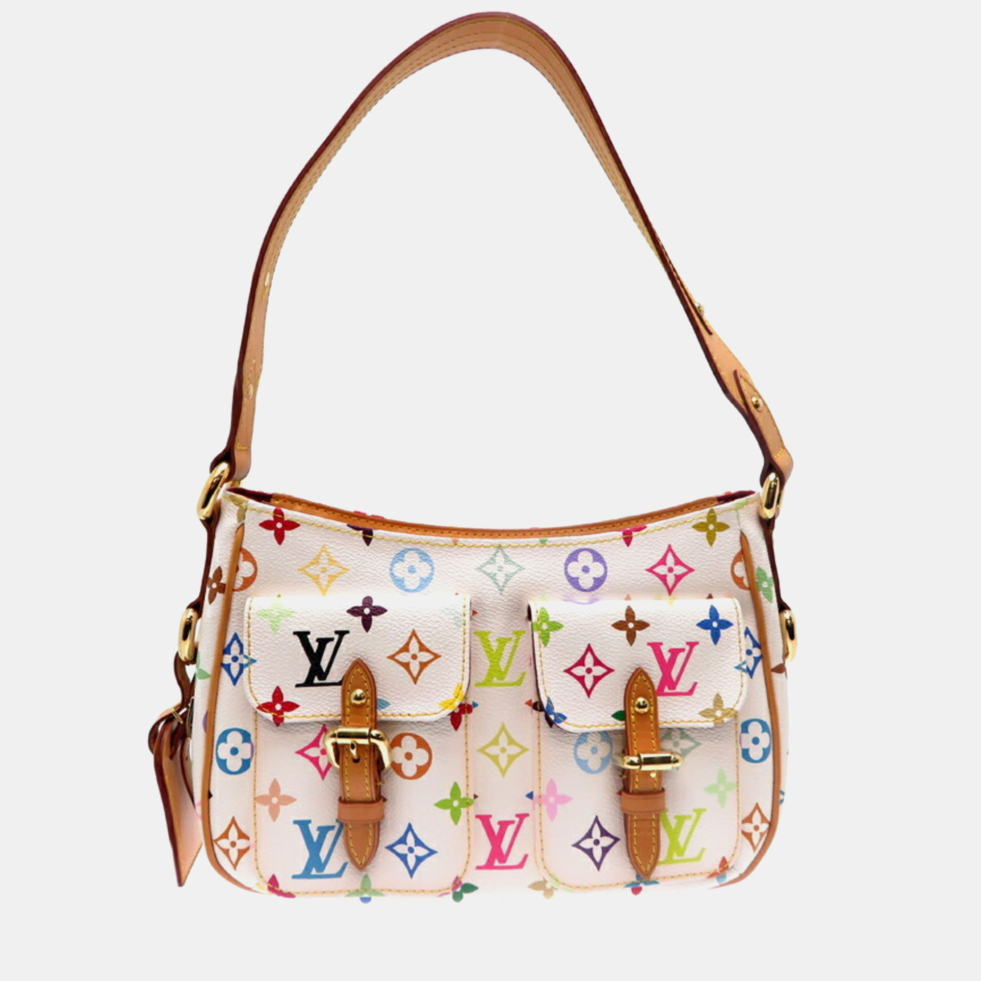 

Louis Vuitton Lodge Pm Shoulder Bag With Initials O.A. Monogram Multicolor Blanc