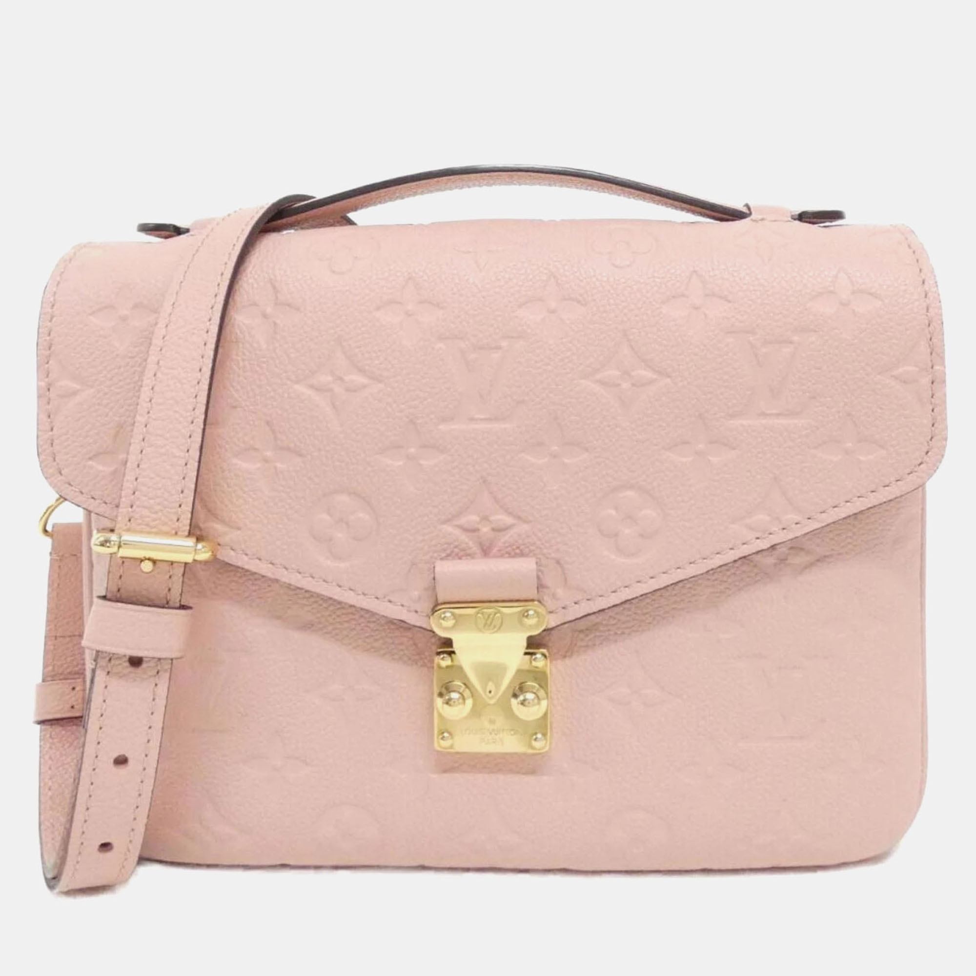 

Louis Vuitton Monogram Empreinte Pochette Metis Handbag, Pink