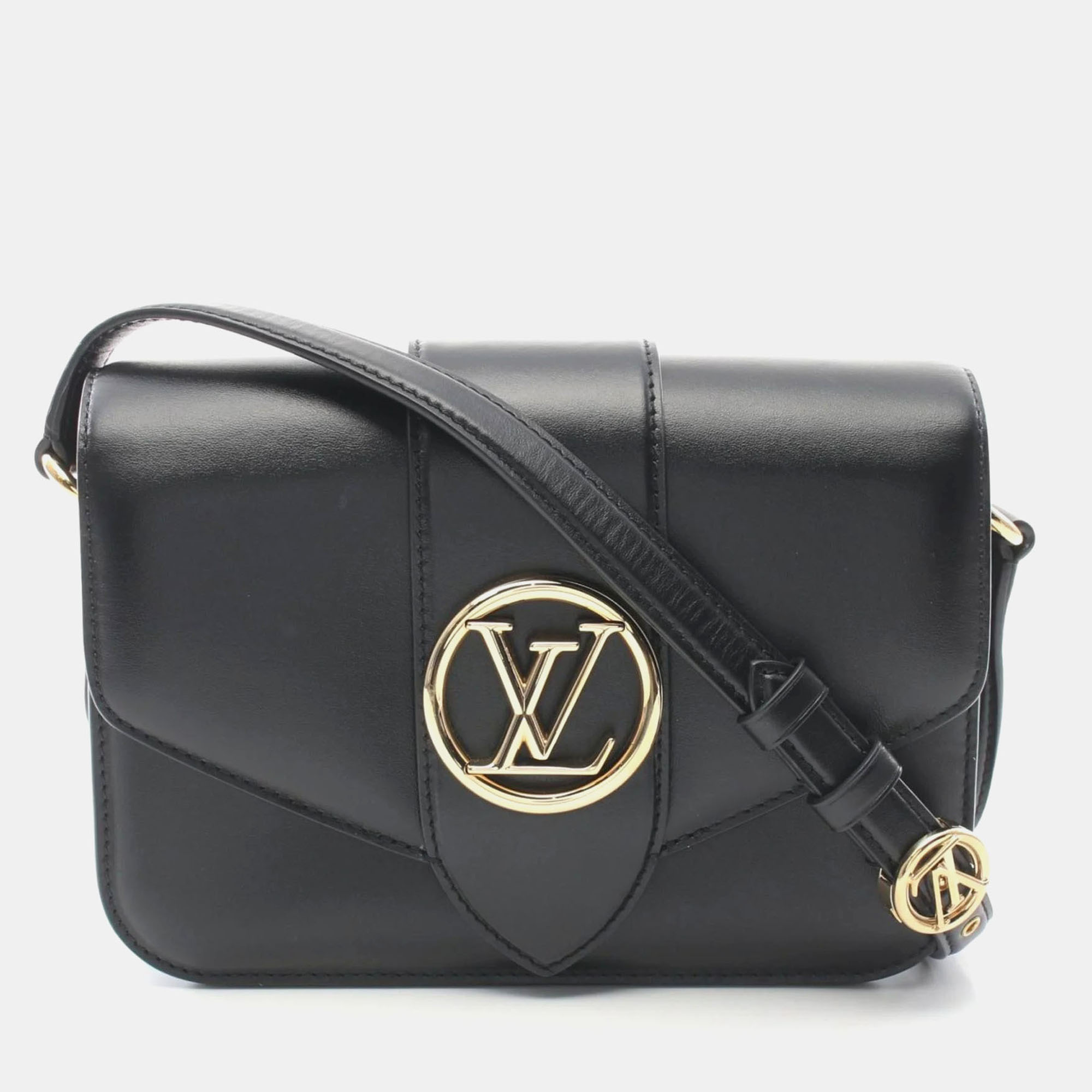 

Louis Vuitton Pont Neuf Noir Shoulder Bag Leather Black