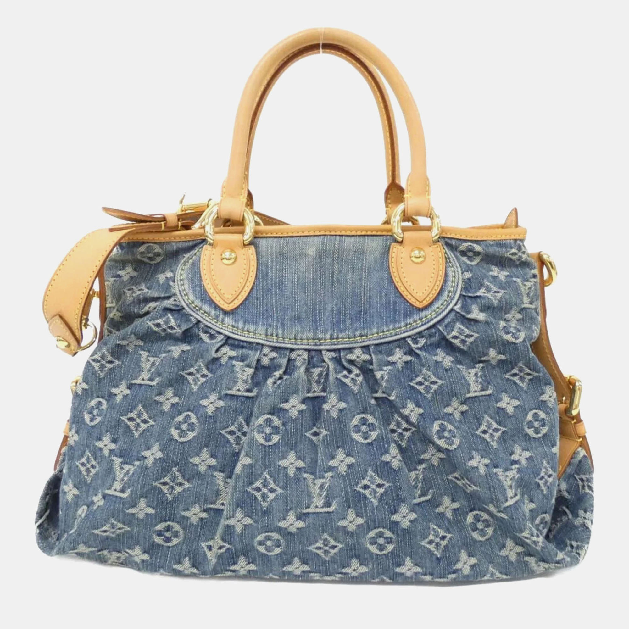 Pre-owned Louis Vuitton Monogram Denim Neo Cabby Mm Handbag