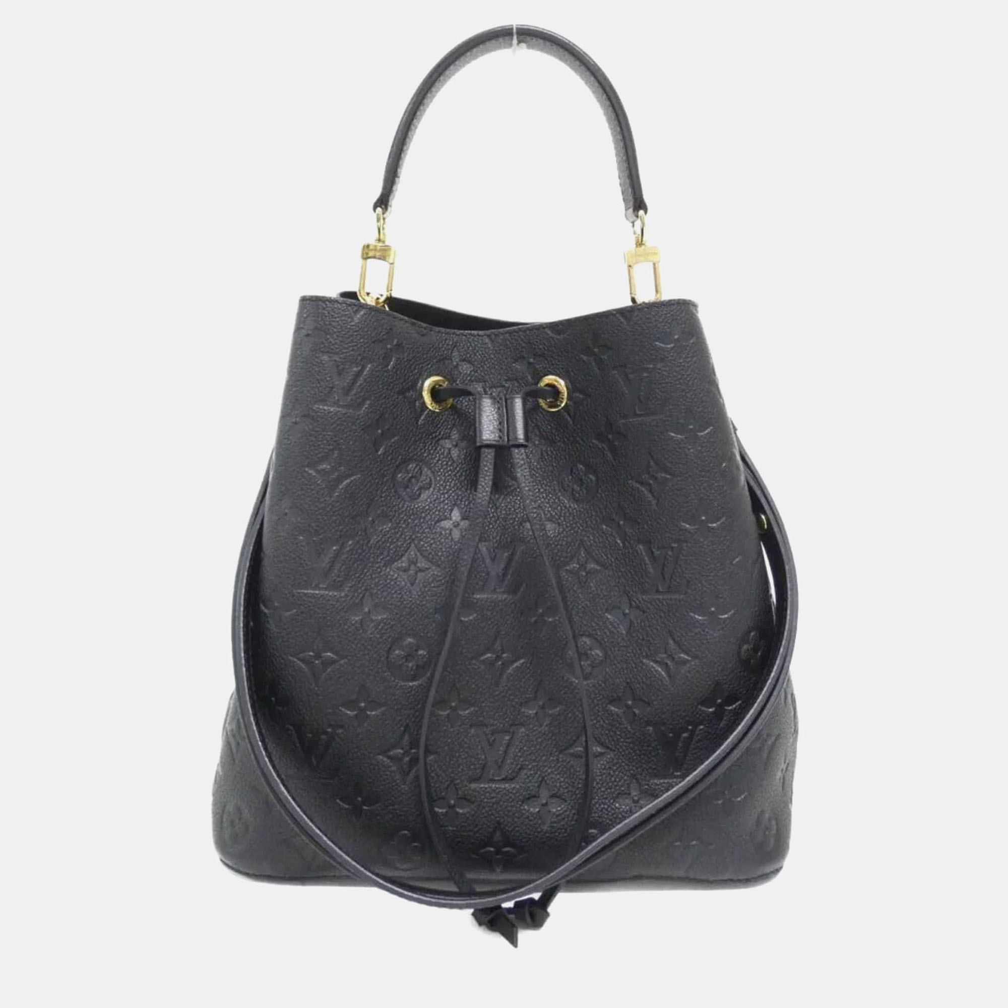 

Louis Vuitton Monogram Empreinte Neo Noe Shoulder Bag, Black