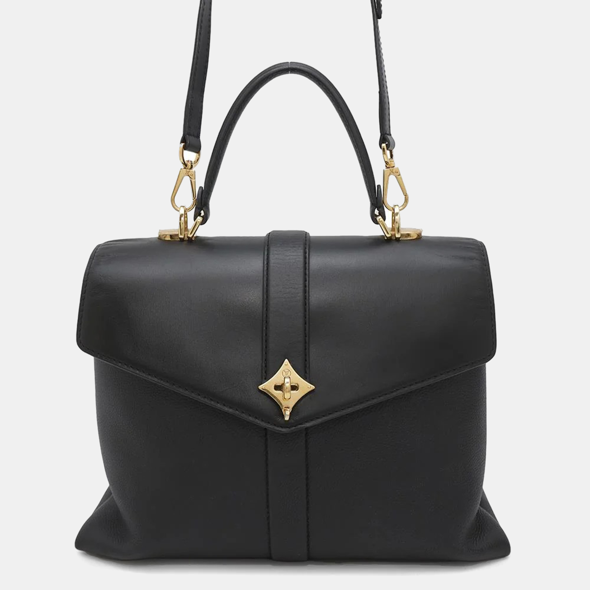 

Louis Vuitton Rose De Van Noir Leather Size Mm, Black