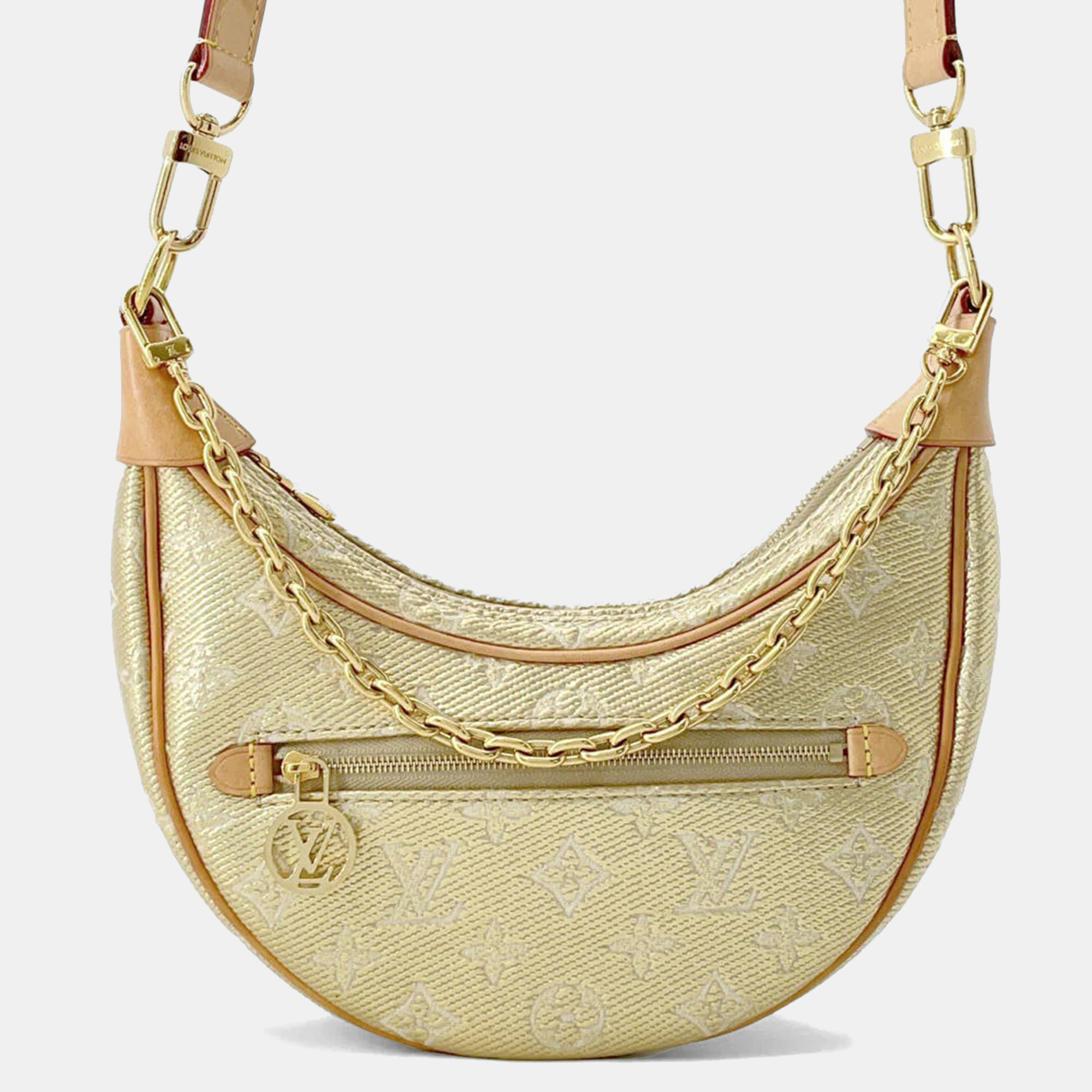 

Louis Vuitton Loop Gold Monogram Laminated Jacquard