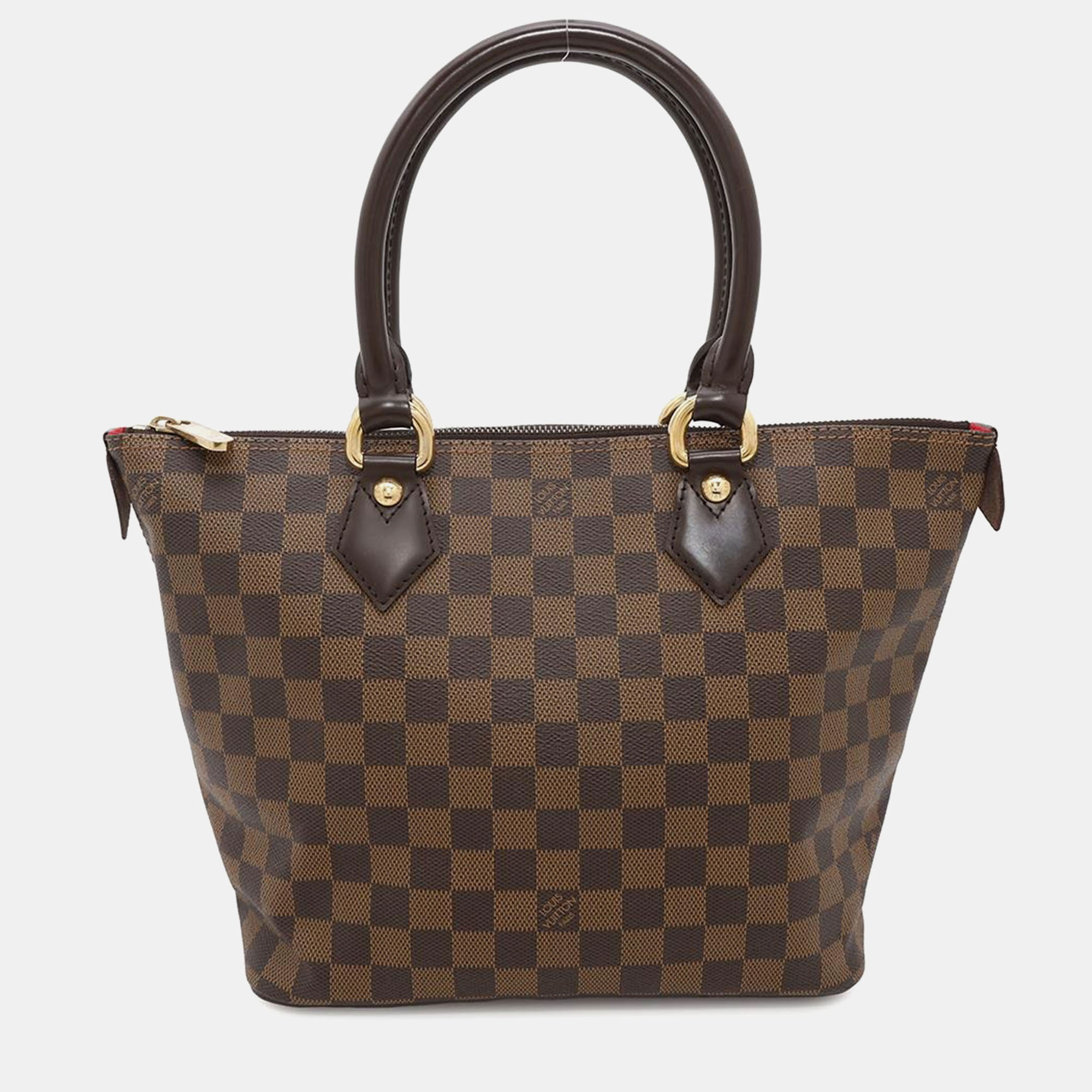 

Louis Vuitton Saleya Red Damier Ebene Canvas Size Pm, Brown