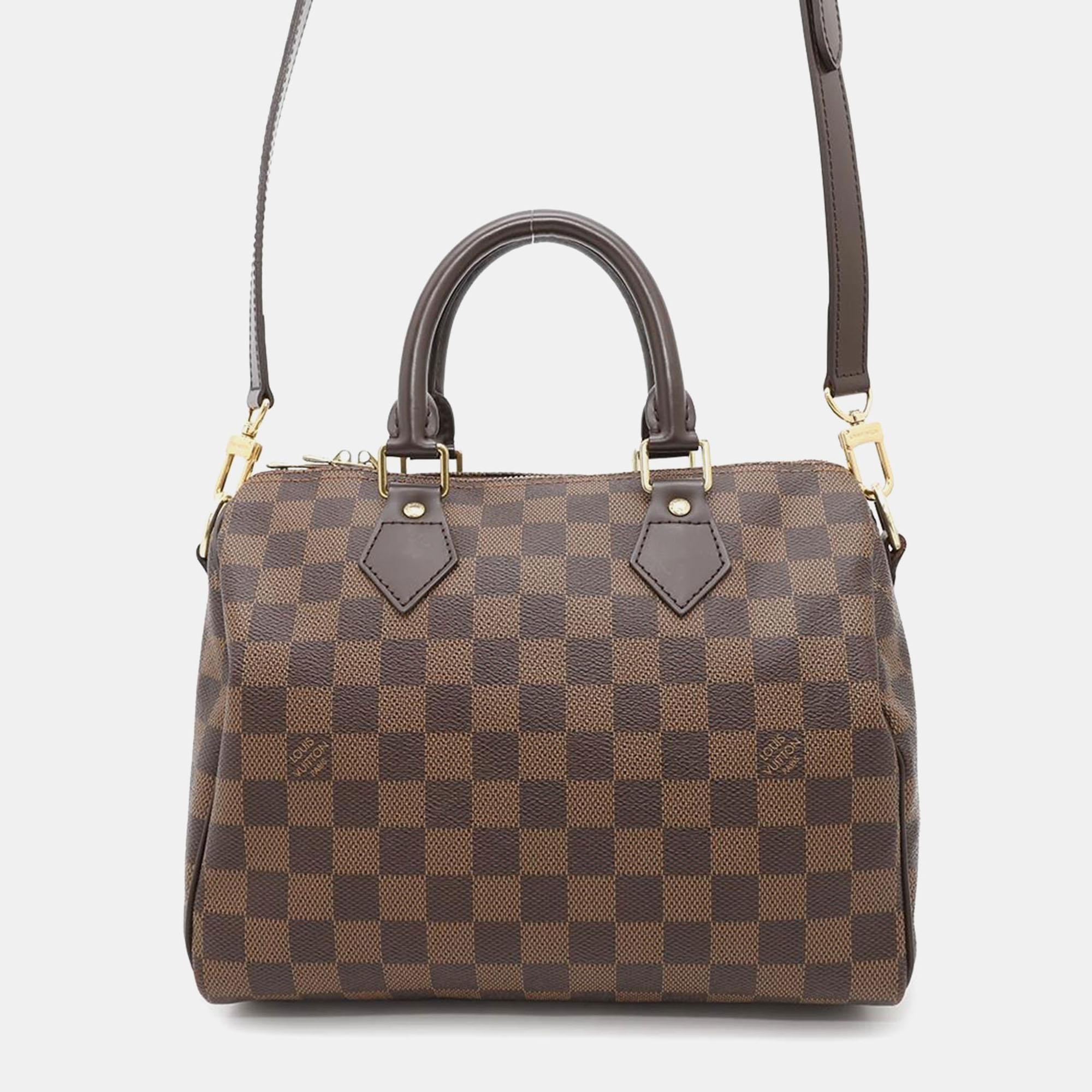 

Louis Vuitton Speedy Bandouliere Red Damier Ebene Canvas Size, Brown