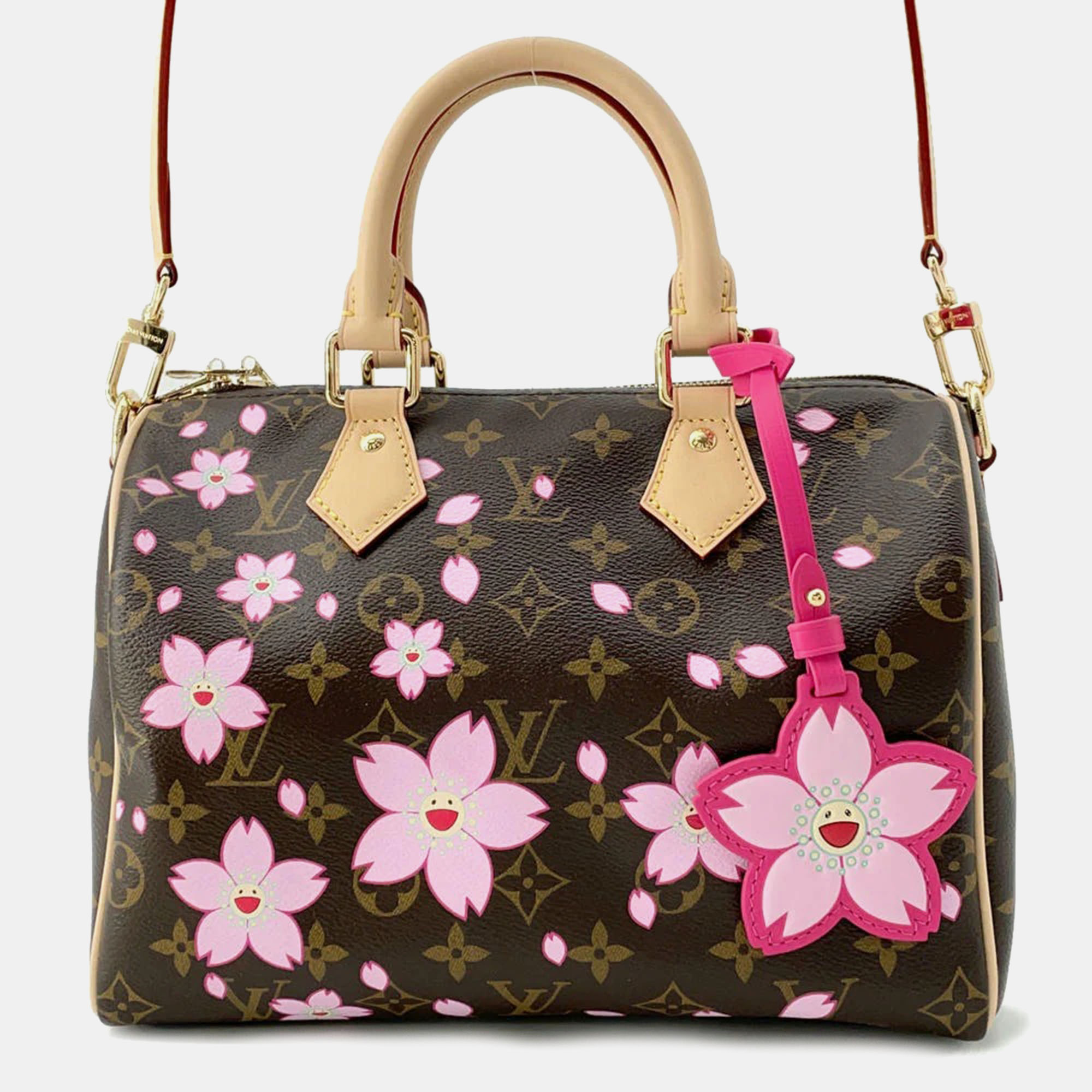 

Louis Vuitton Lv Tm Speedy Bandouliere Sakura Brown Monogram Size
