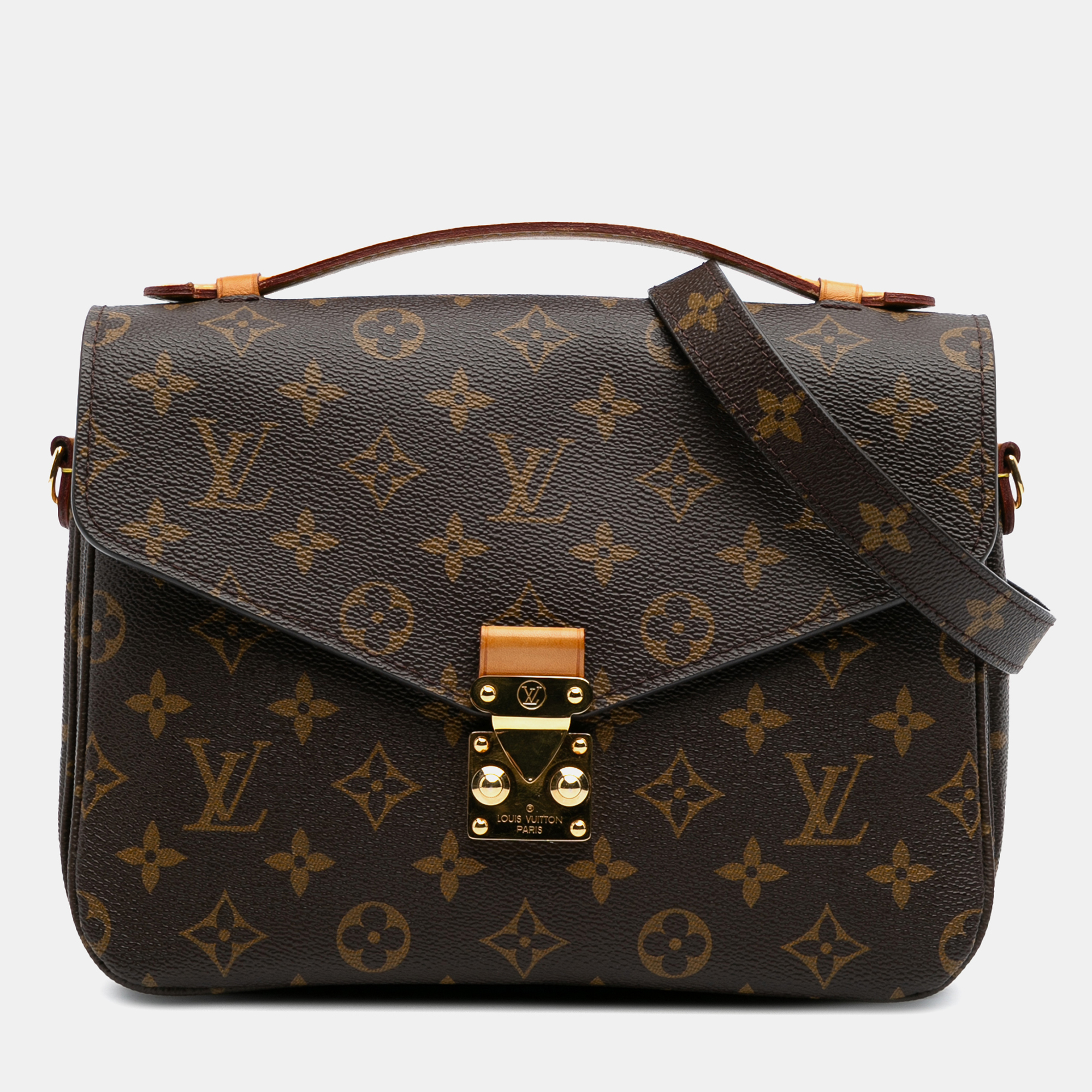 

Louis Vuitton Brown Monogram Pochette Metis