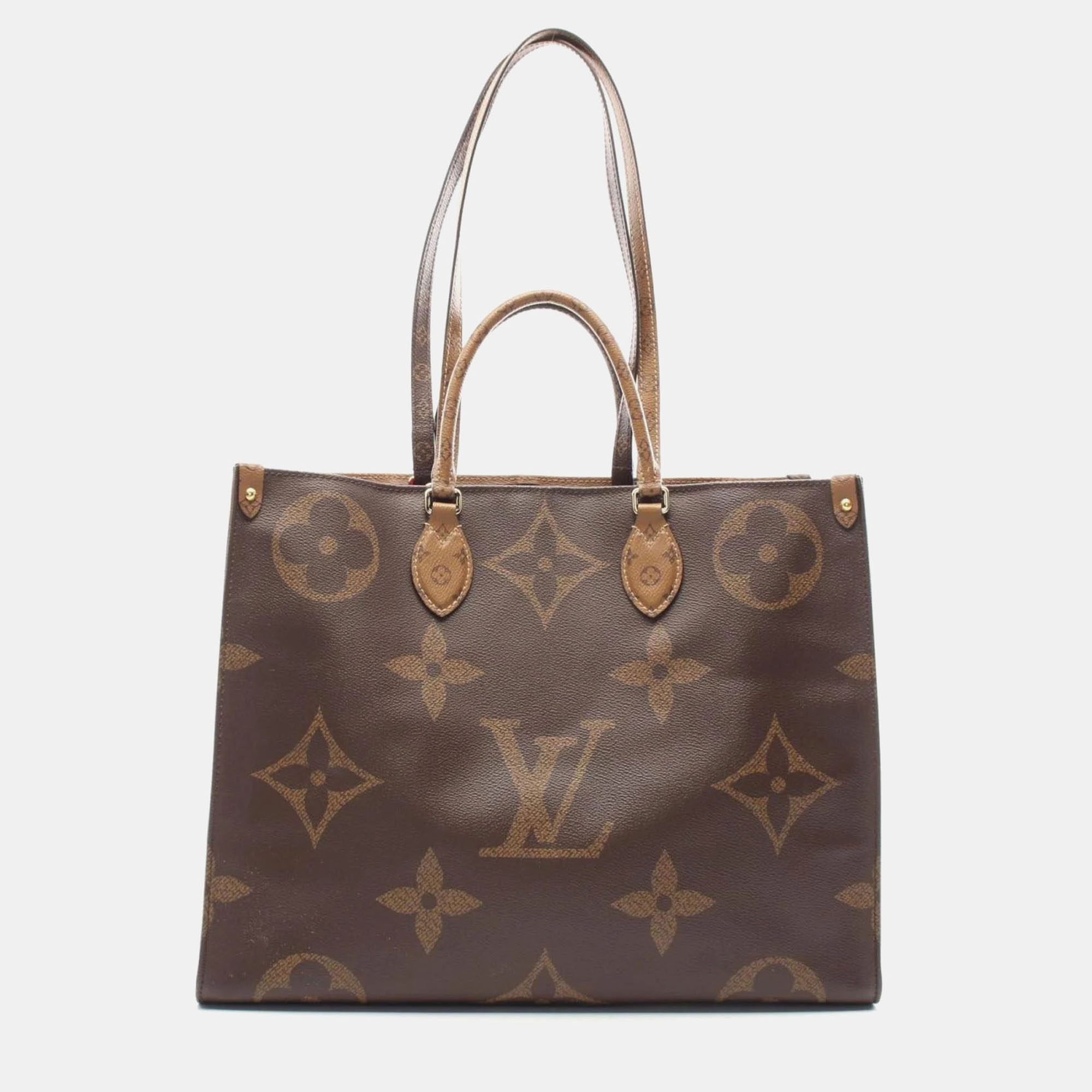 

Louis Vuitton Brown/Beige Monogram Giant Reverse On The Go Tote GM