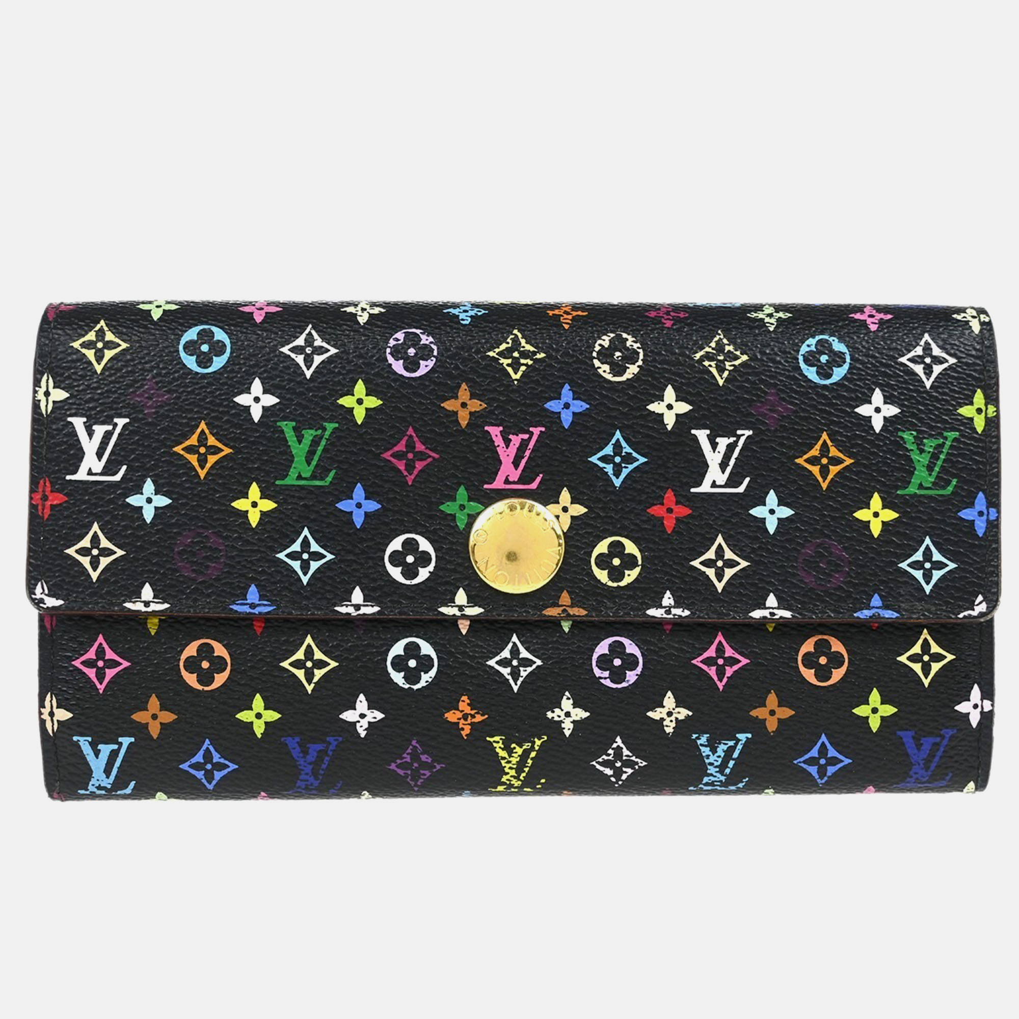 

Louis Vuitton Multicolor Portefeuille Sarah Wallet, Black