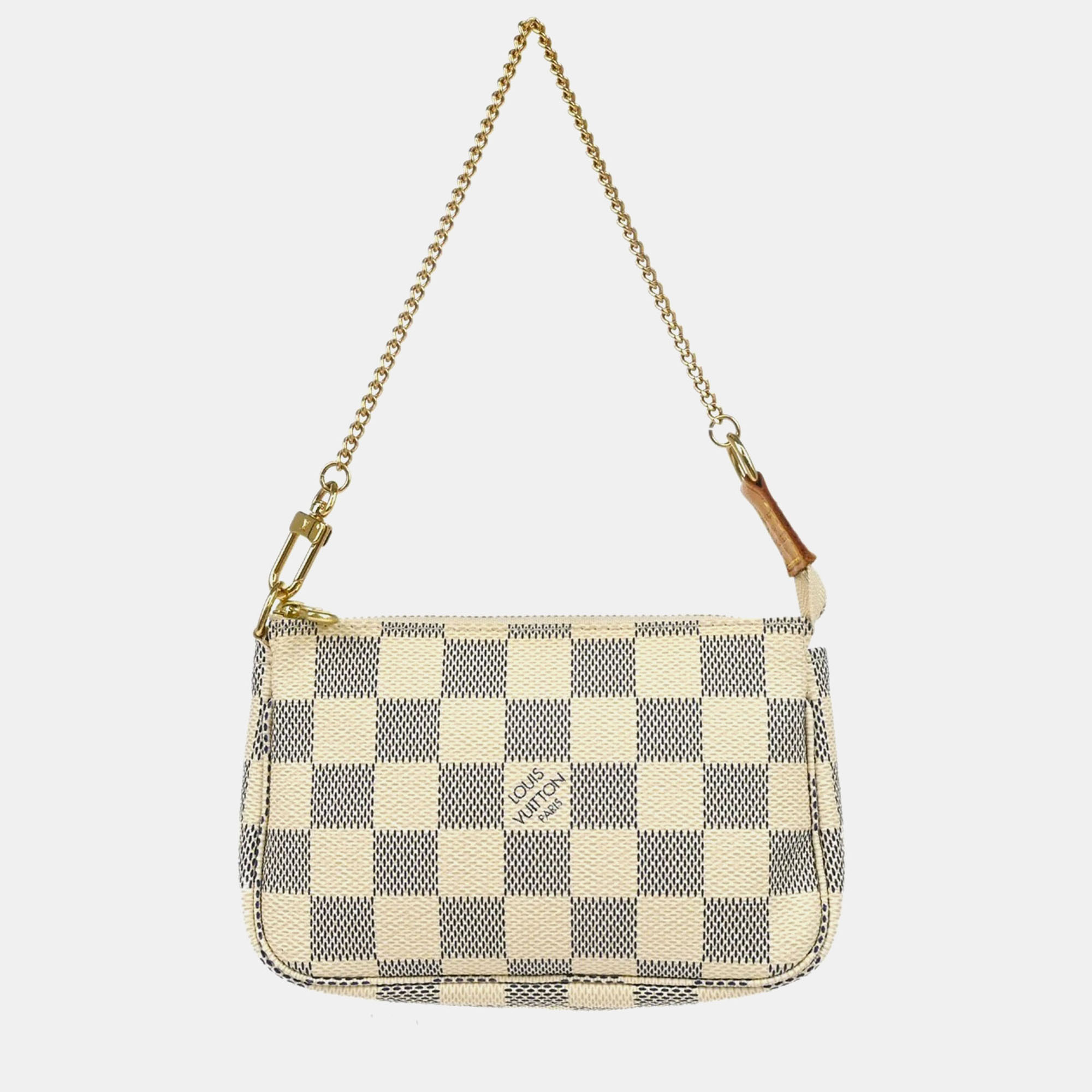 

Louis Vuitton Damier Azur Mini Pochette Accessoires, Grey