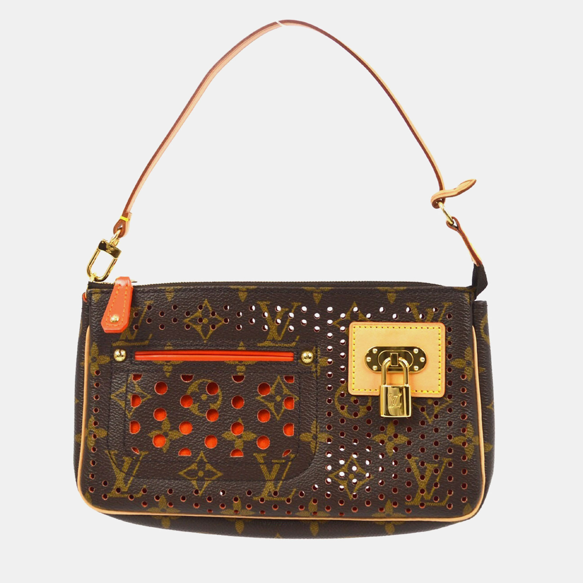 

Louis Vuitton Monogram Perfo Pochette Accessoires Handbag, Brown