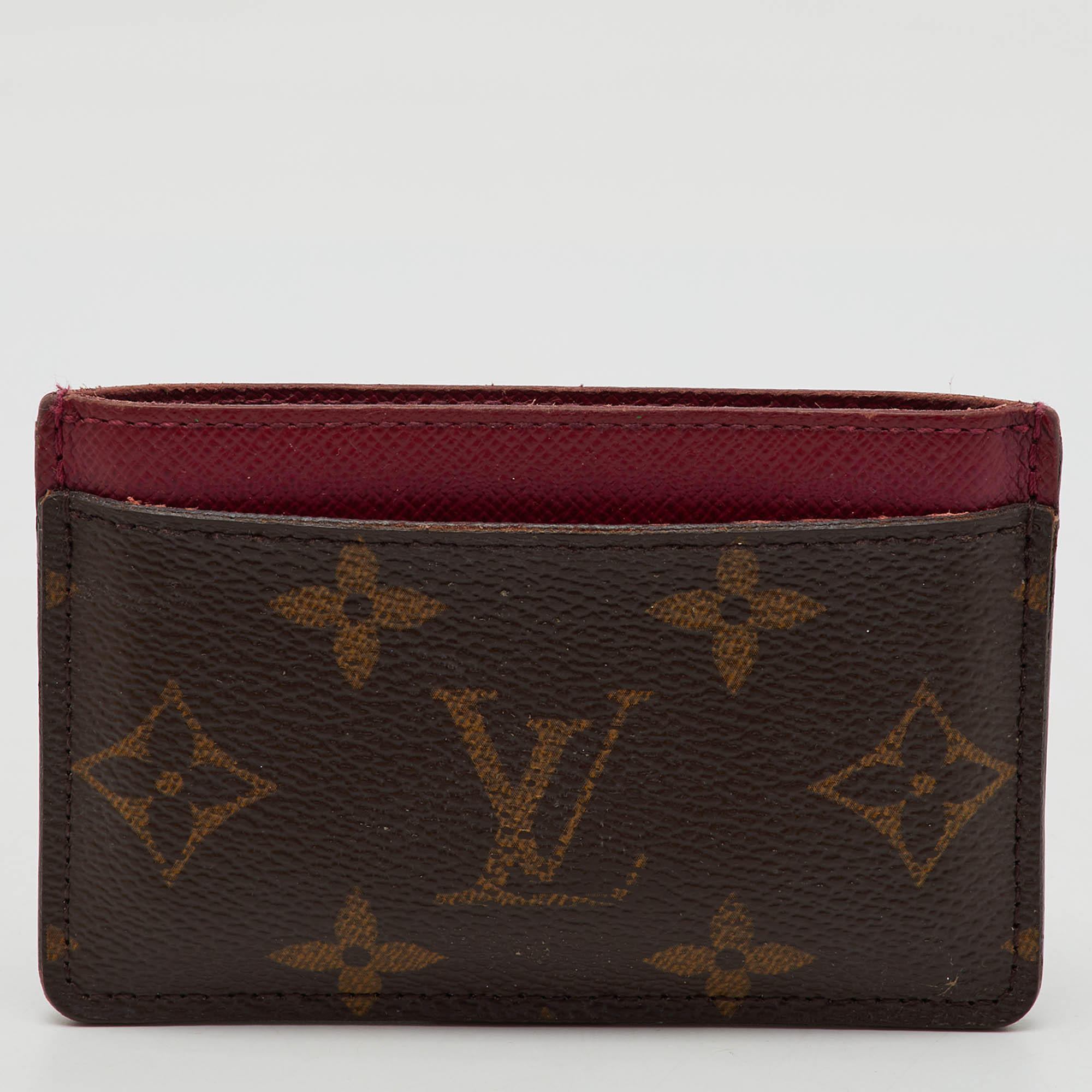 

Louis Vuitton Fuchsia Monogram Canvas Card Holder, Brown