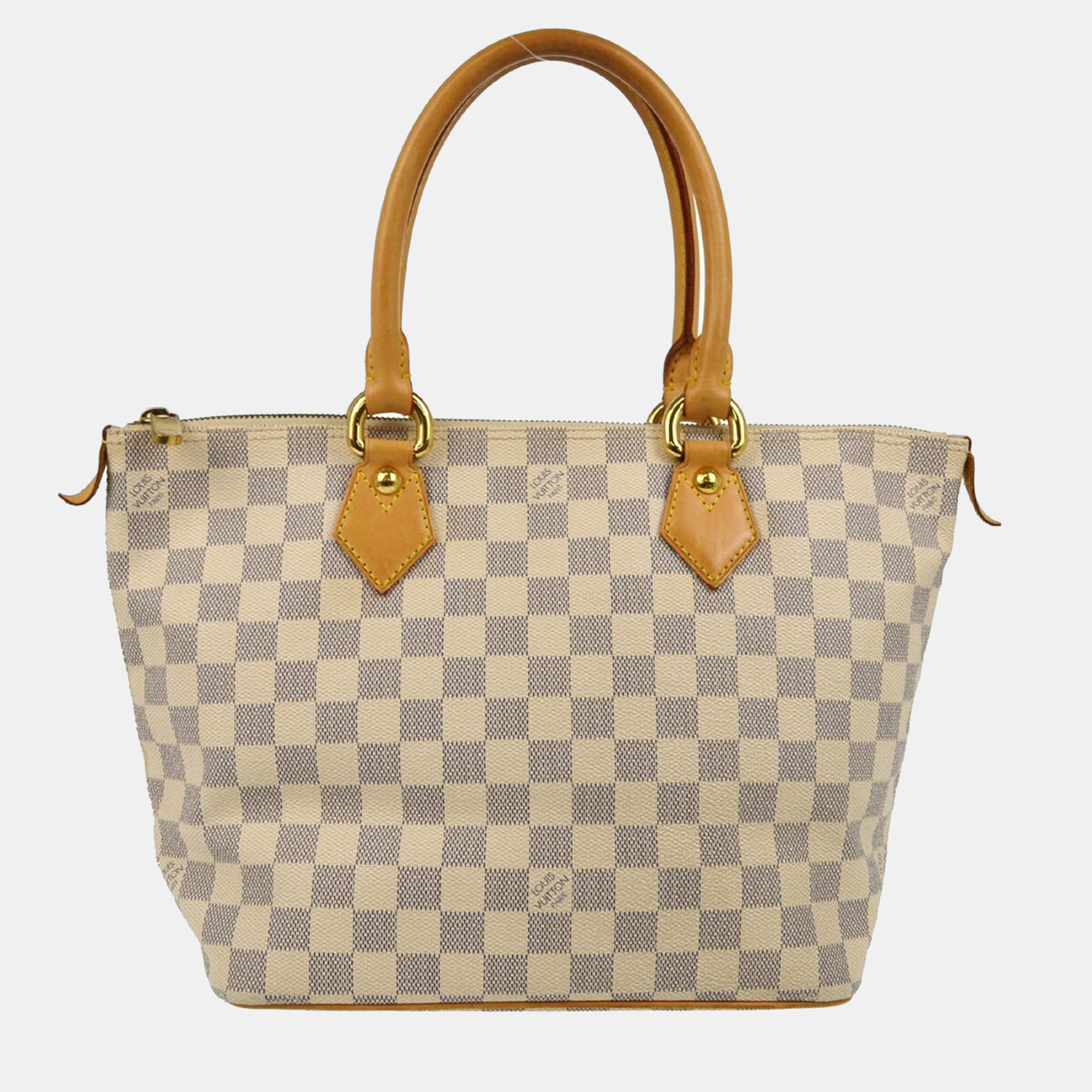 

Louis Vuitton Damier Azur Saleya PM Tote Bag, White