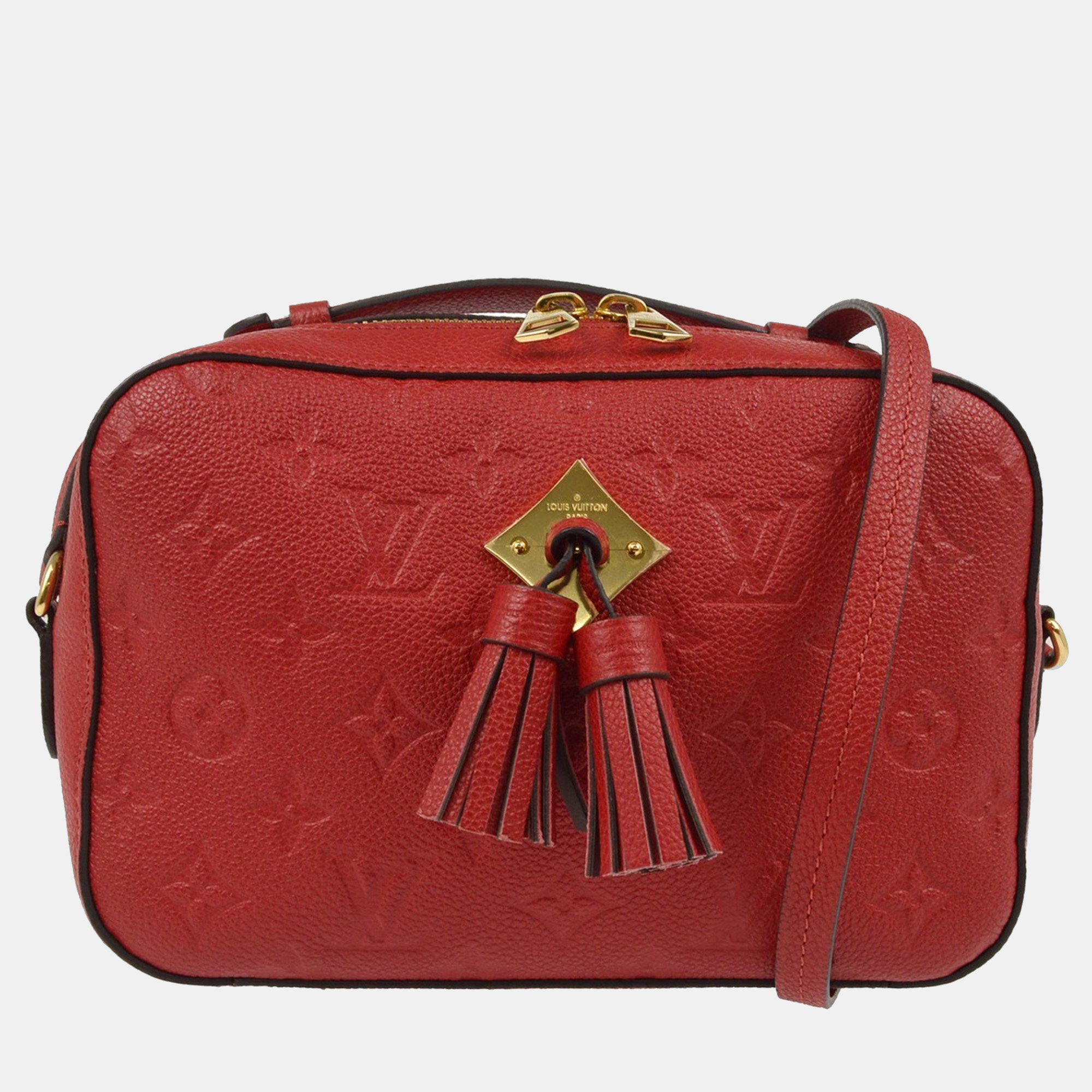 

Louis Vuitton Red Monogram Empreinte Saintonge Crossbody