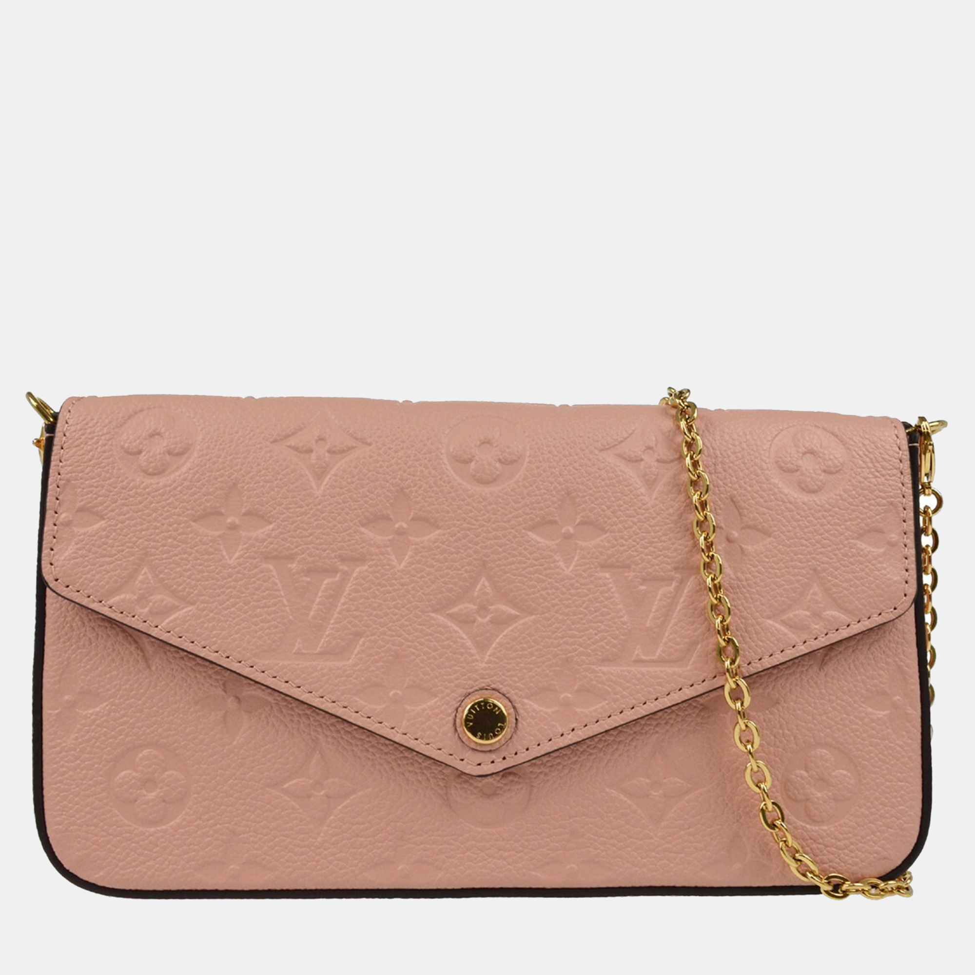 

Louis Vuitton Pink Monogram Empreinte Pochette Felicie