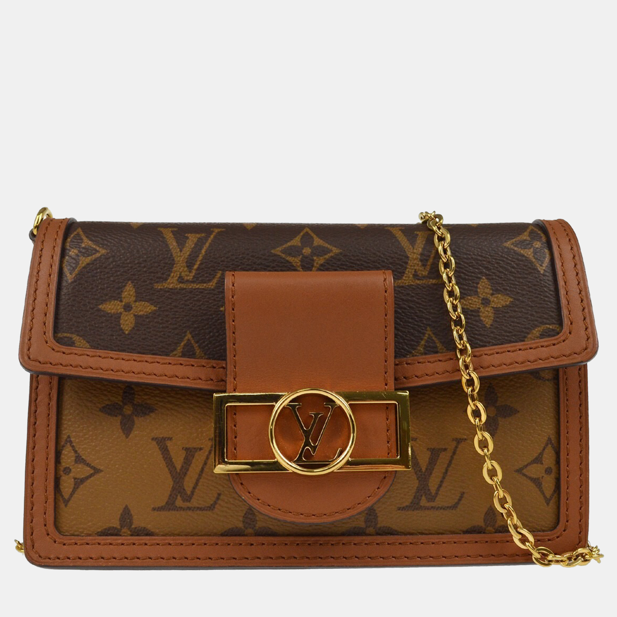 

Louis Vuitton Monogram Reverse Portefeuille Dauphine, Brown