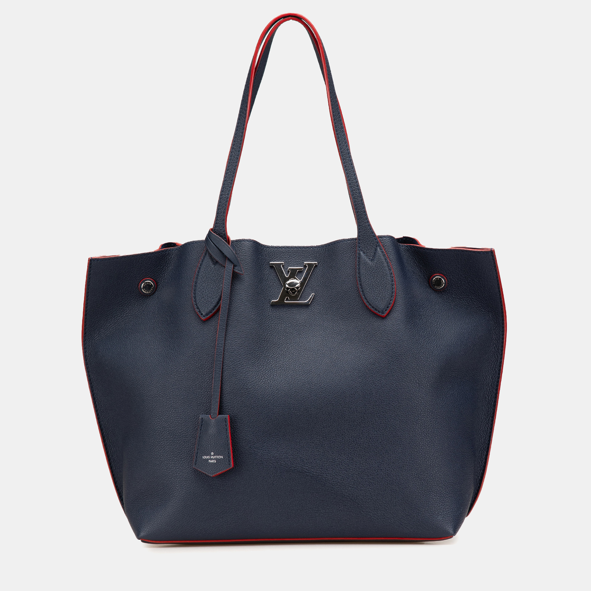 

Louis Vuitton Navy Blue Lockme Go Tote