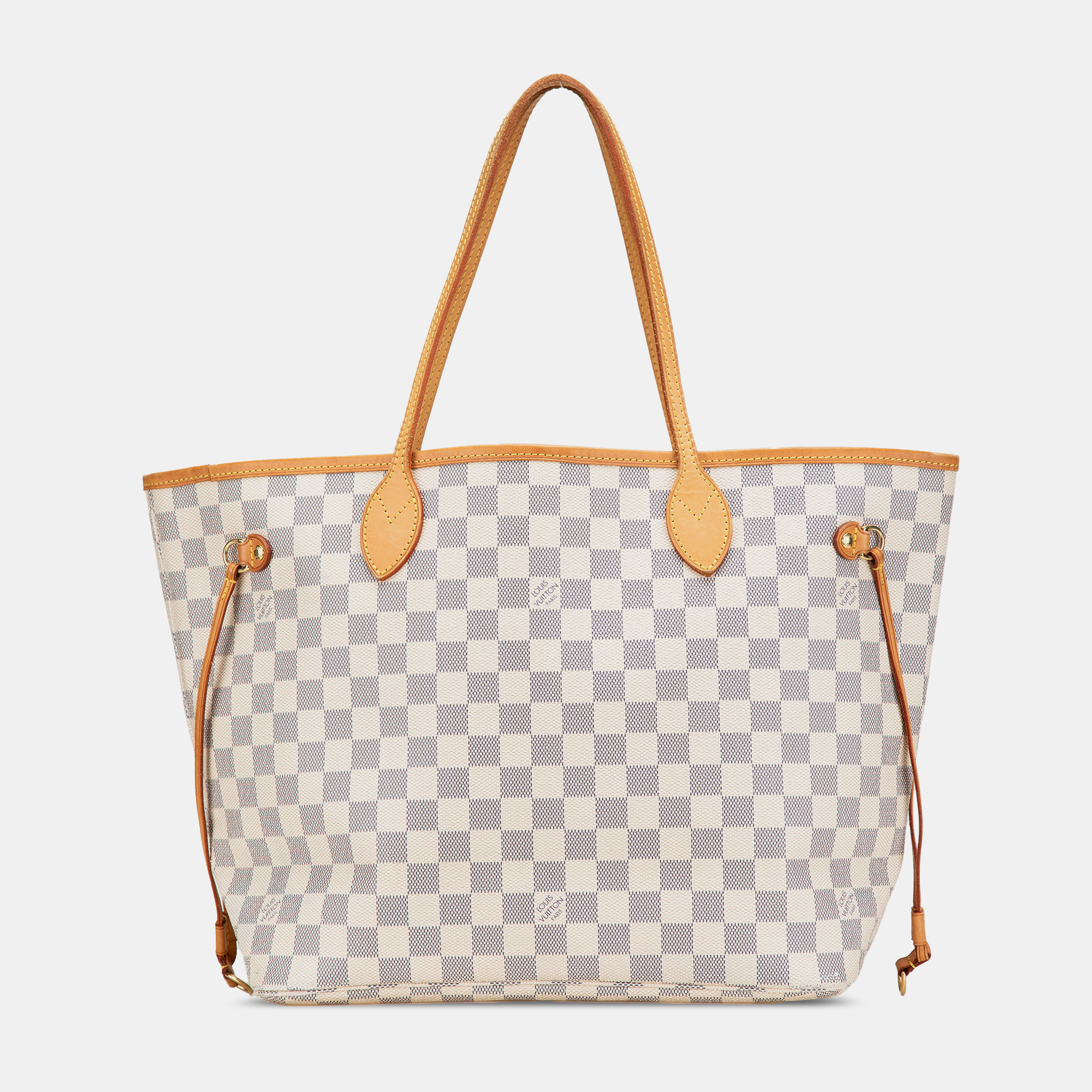 

Louis Vuitton White Damier Azur Neverfull MM