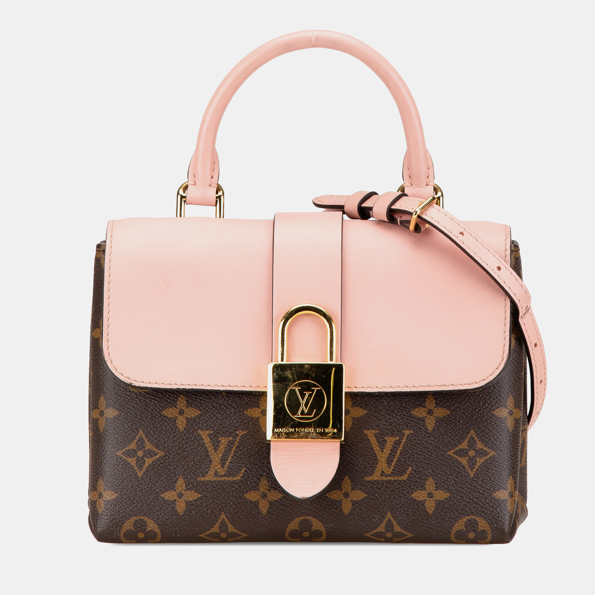 

Louis Vuitton Brown Pink Monogram Locky BB