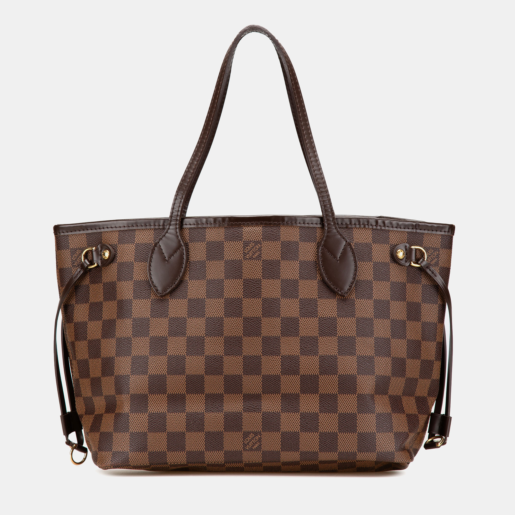 

Louis Vuitton Brown Damier Ebene Neverfull PM
